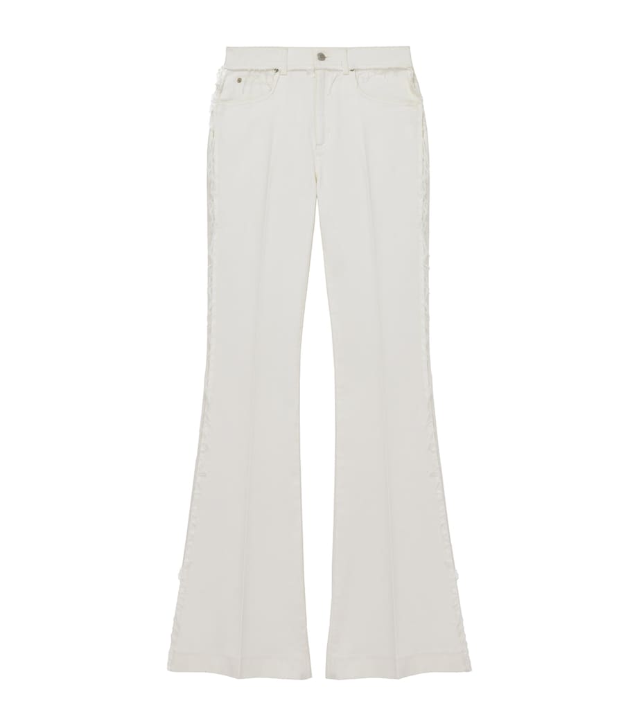 Denim Flared Tailored Trousers 9000 Image 1