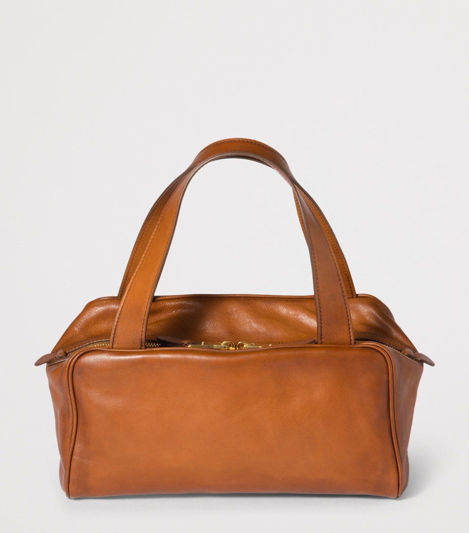 Leather Top-Handle Bag F0046 Image 4