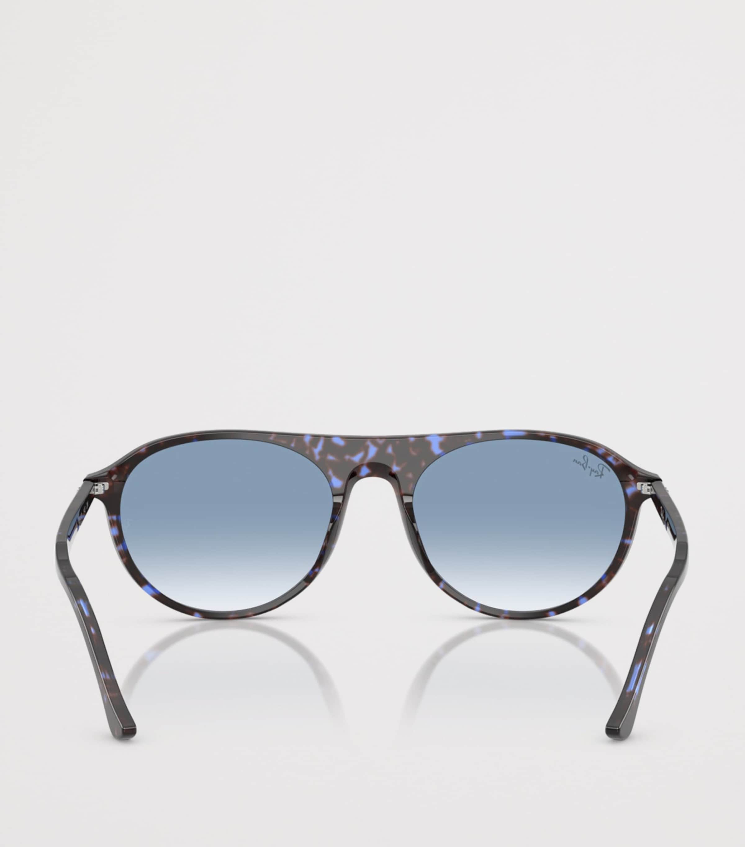 Ray-Ban RB2215 Rounded Square Sunglasses Blue Image 4