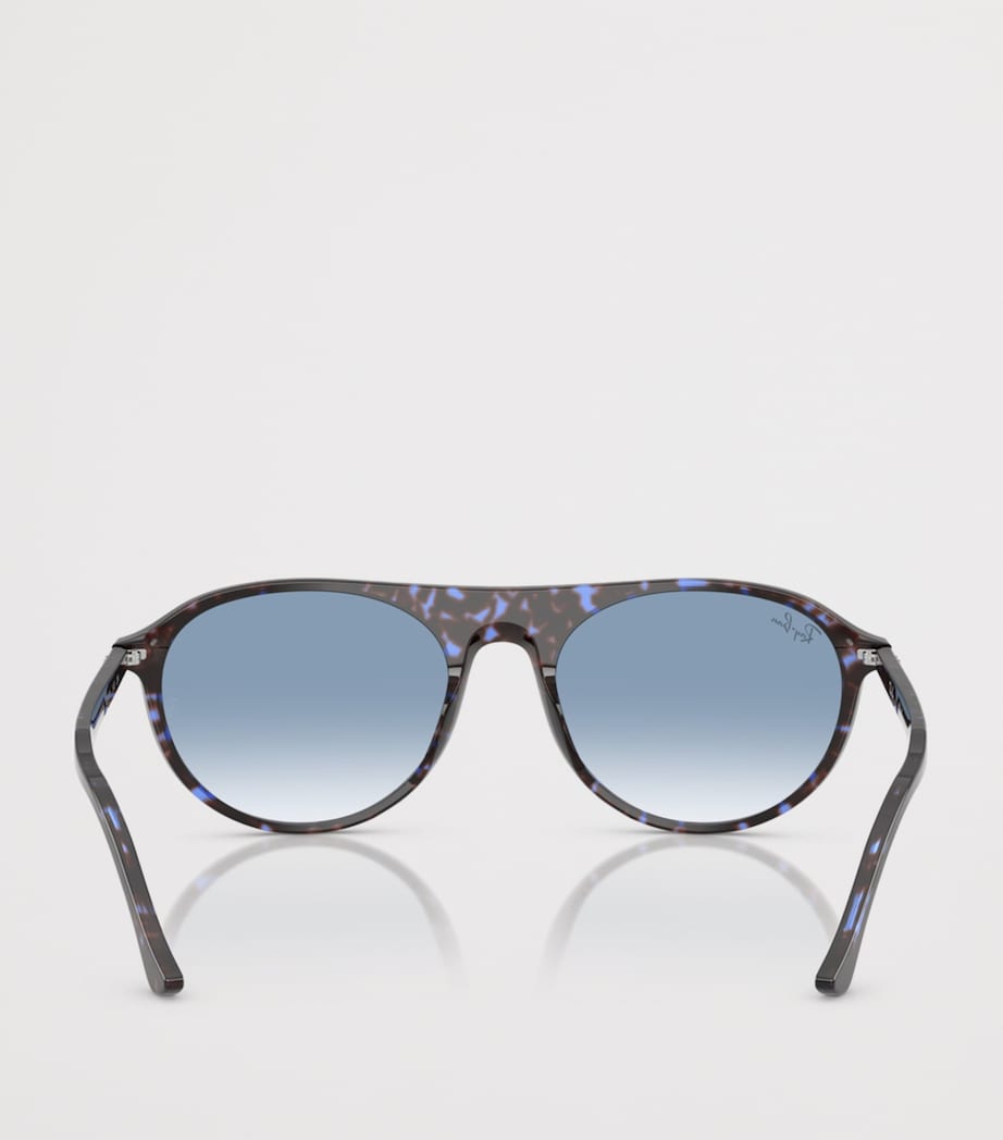 Ray-Ban RB2215 Rounded Square Sunglasses Blue Image 4