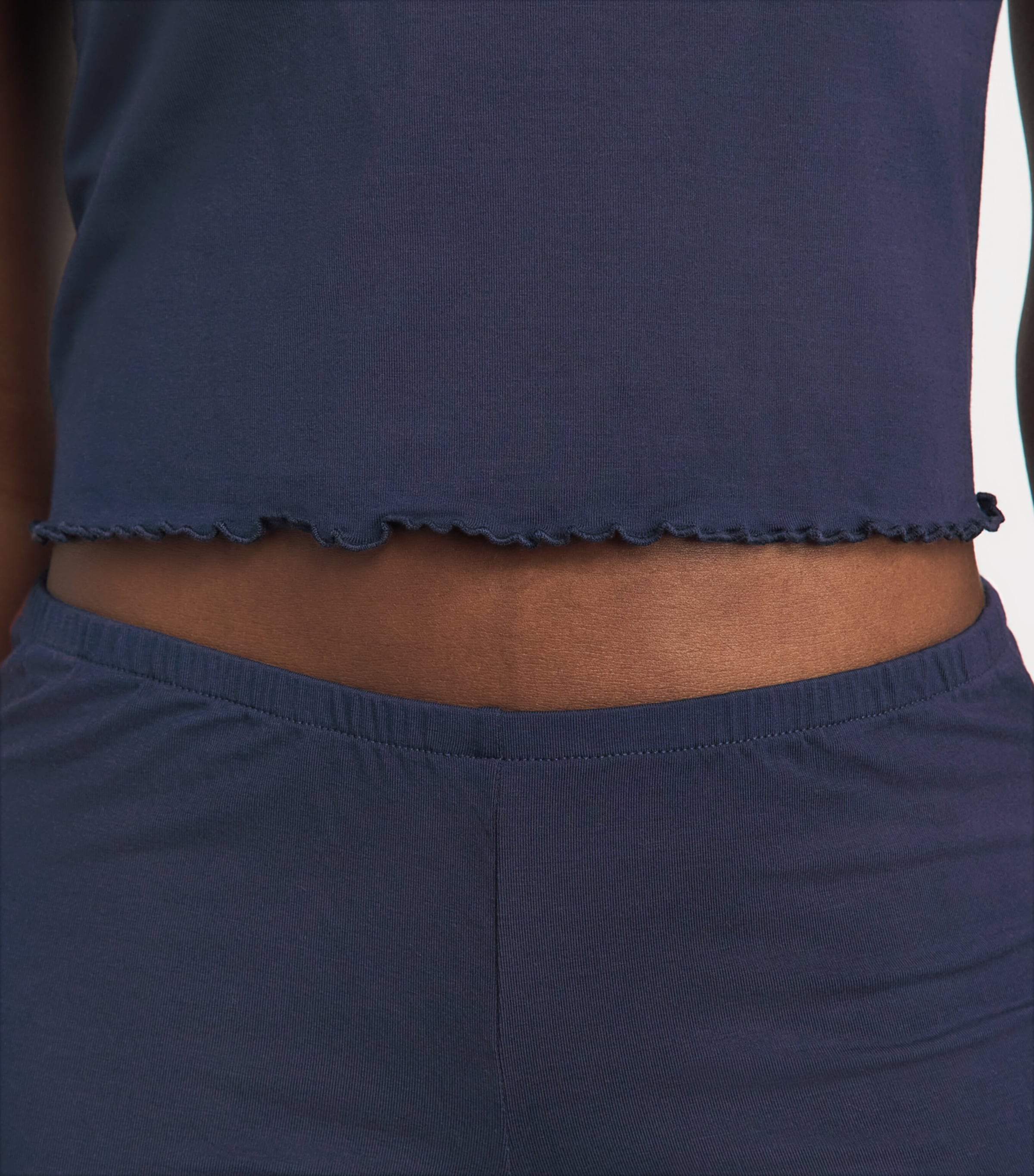 Skims Womens Sleep Cami Short Pyjama Set Navy Image 3