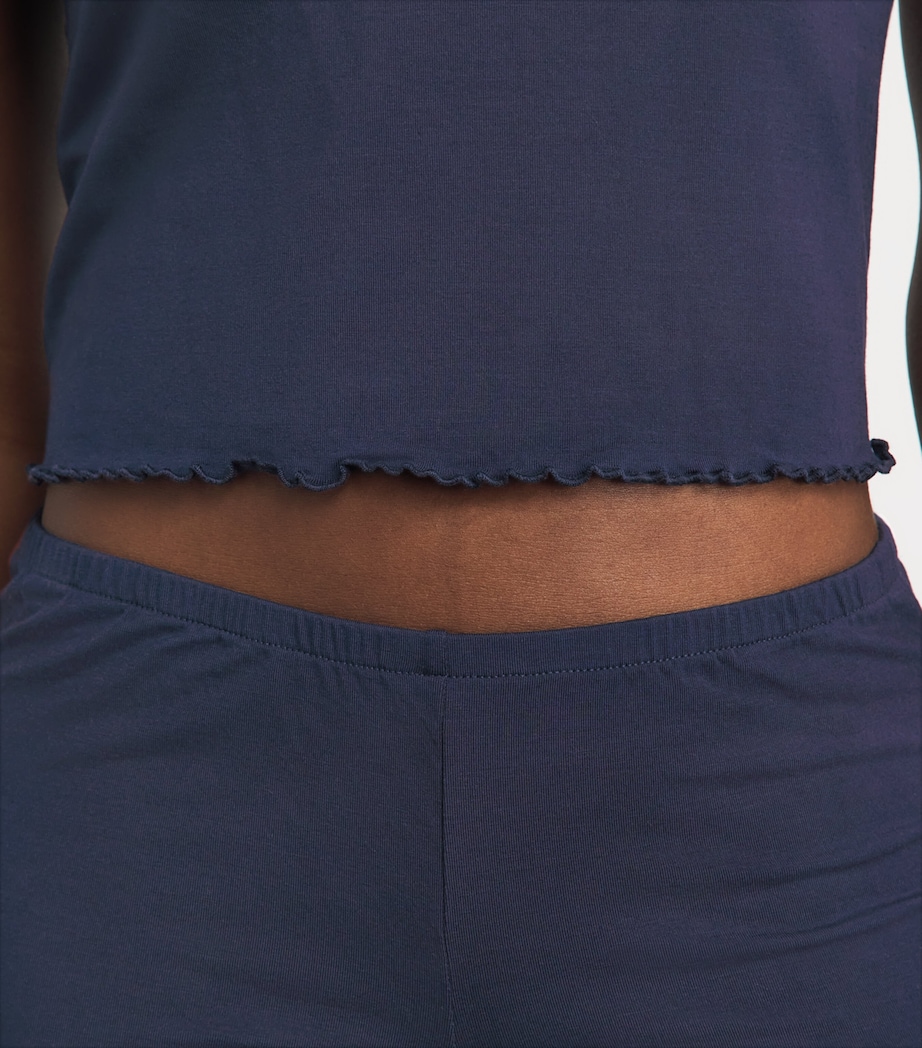 Skims Womens Sleep Cami Short Pyjama Set Navy Image 3