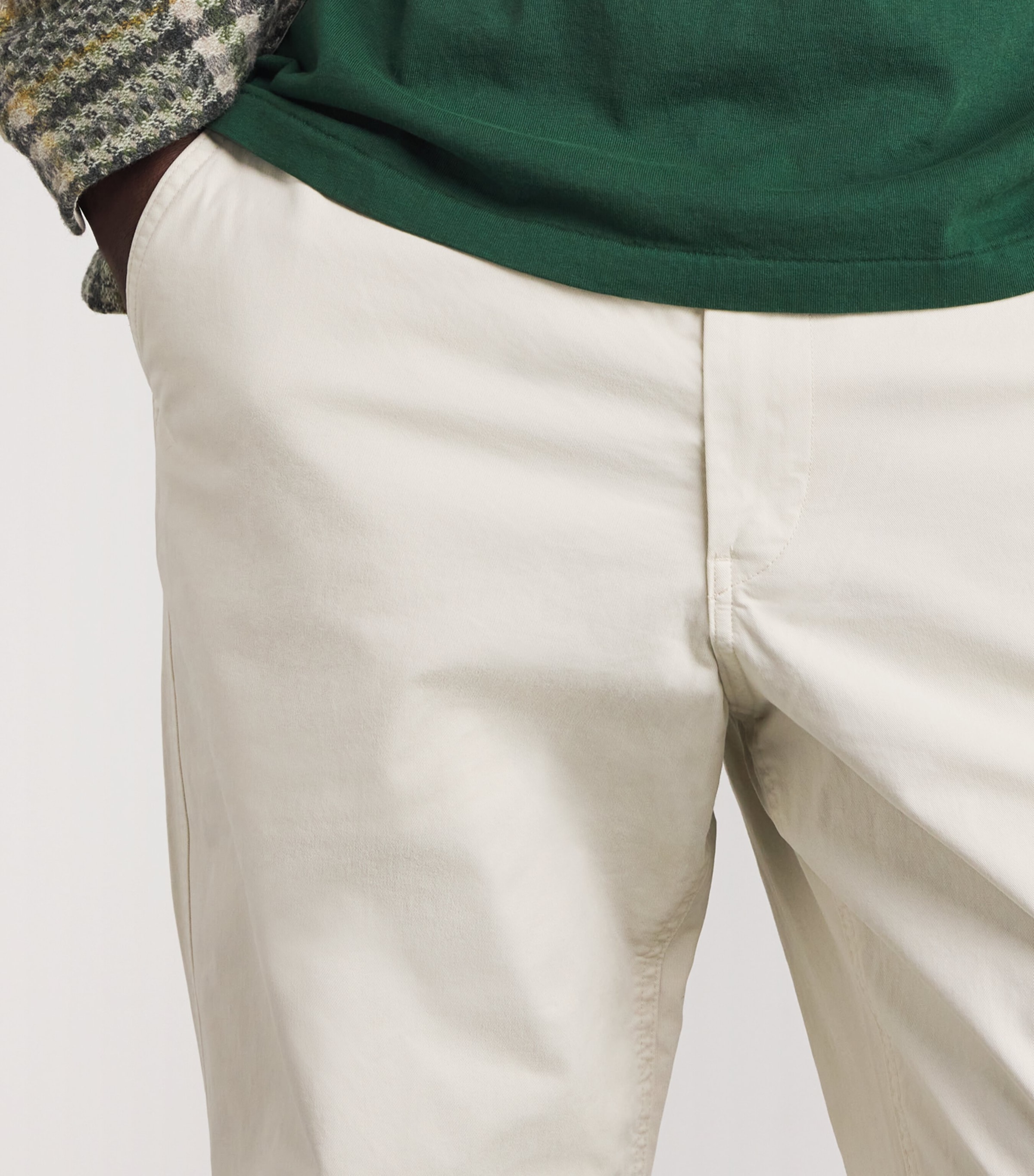 Stretch-Cotton Prepster Trousers STONE Image 6