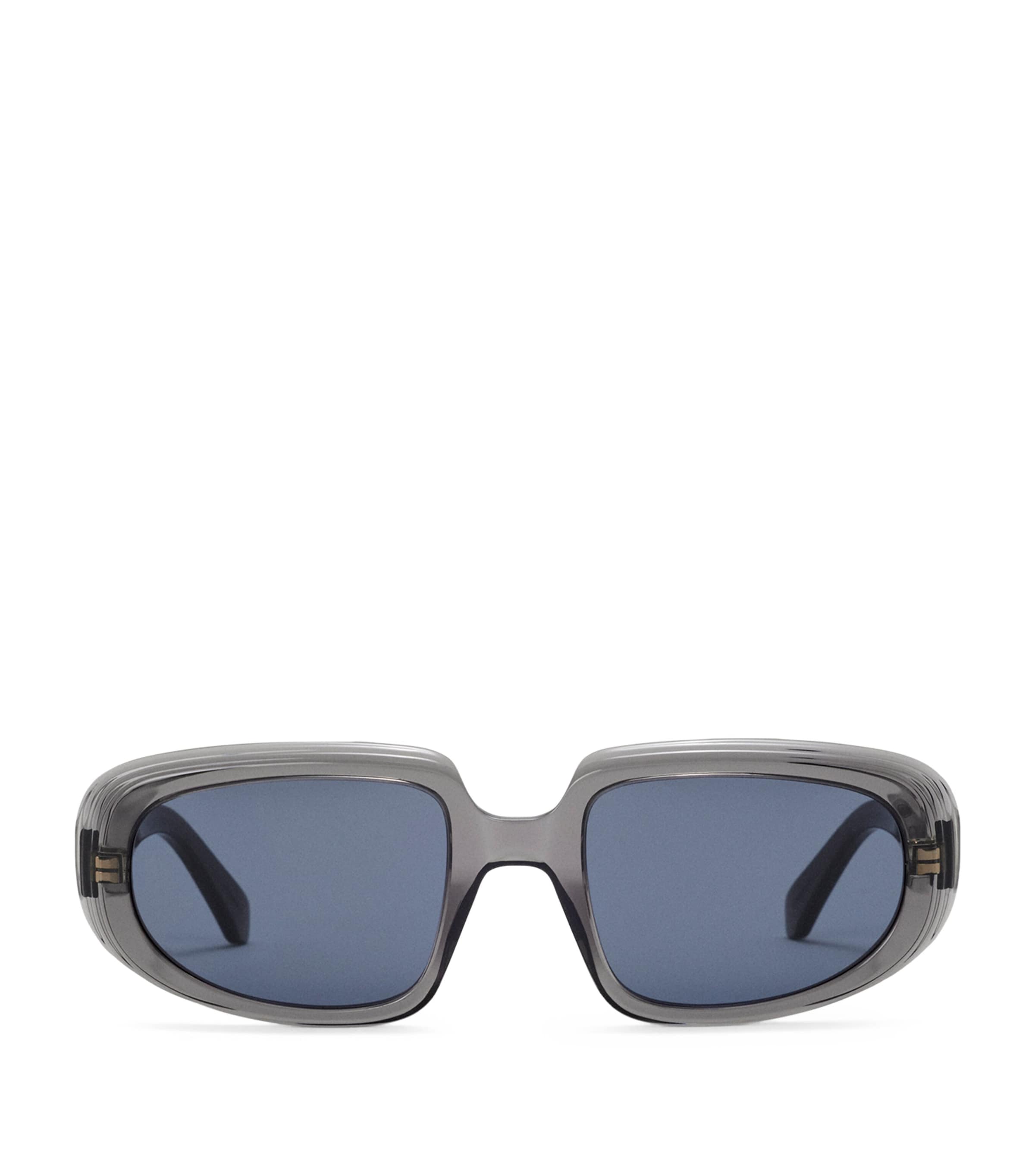 LOEWE Rectangular Steps Sunglasses Transparent Asphalt Image 1