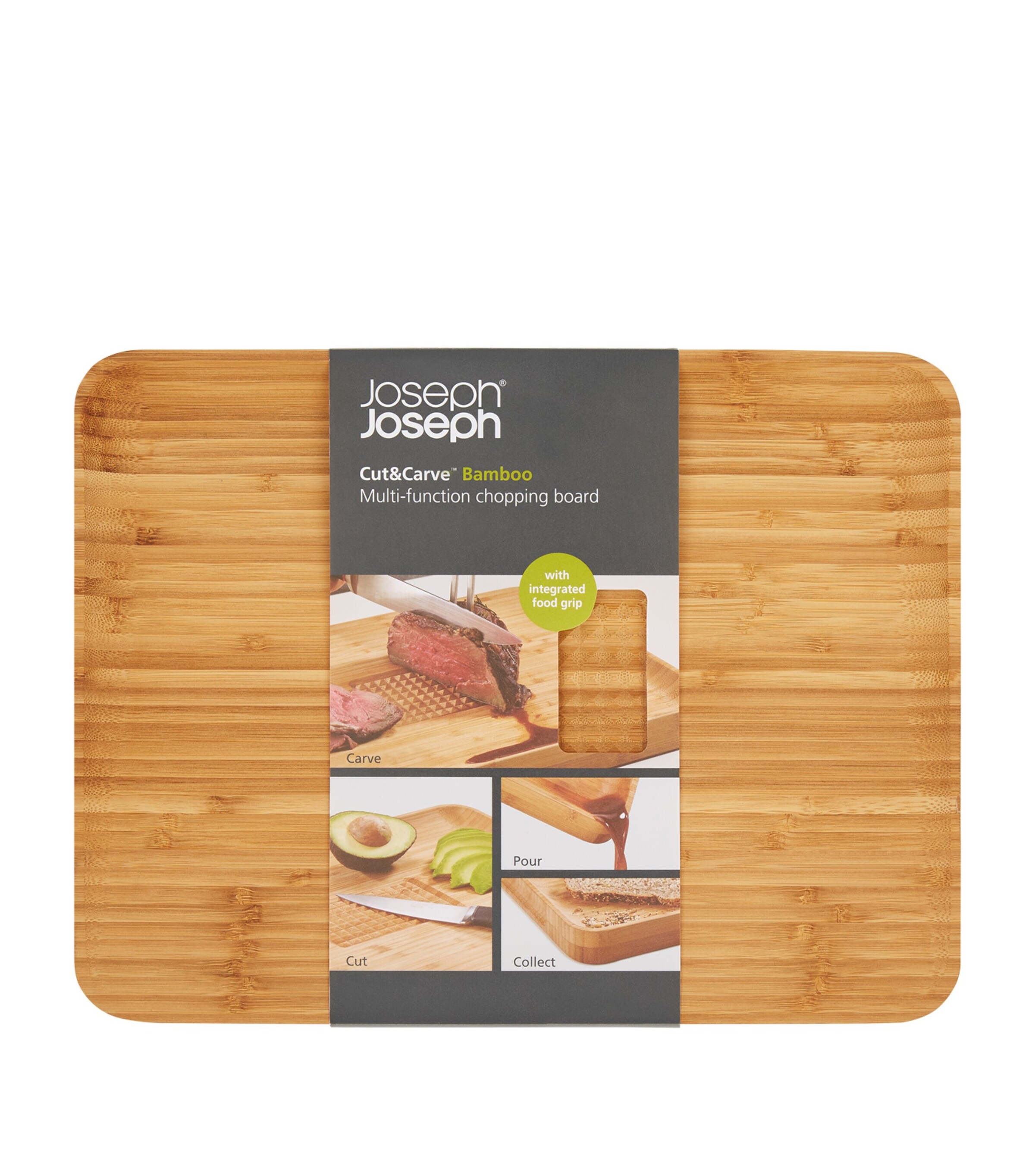 Joseph Joseph Cut & Carve Bamboo Chopping Board | Kitchenware | Utensils | Designers | Joseph Joseph
