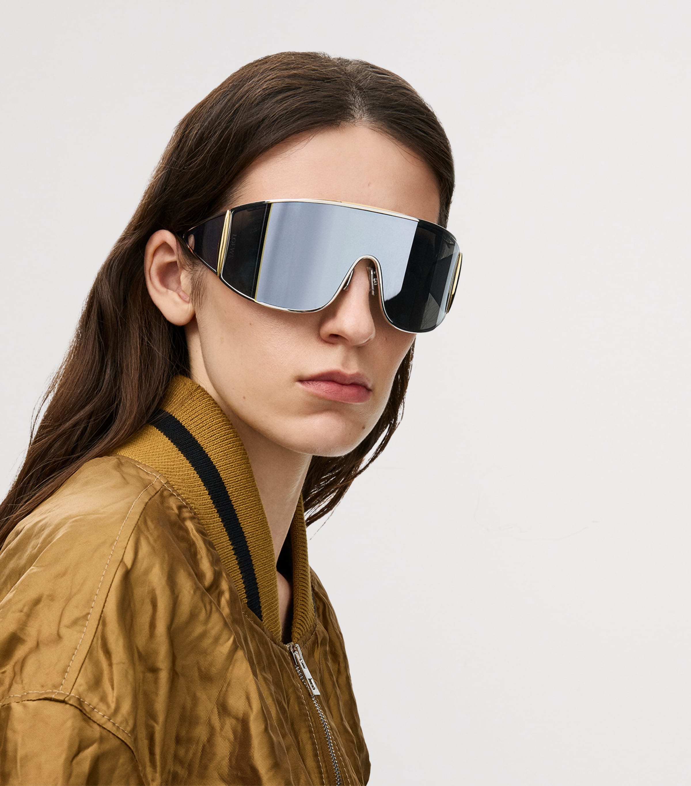 Metal Speed Shield Sunglasses SILVER/GOLD Image 2