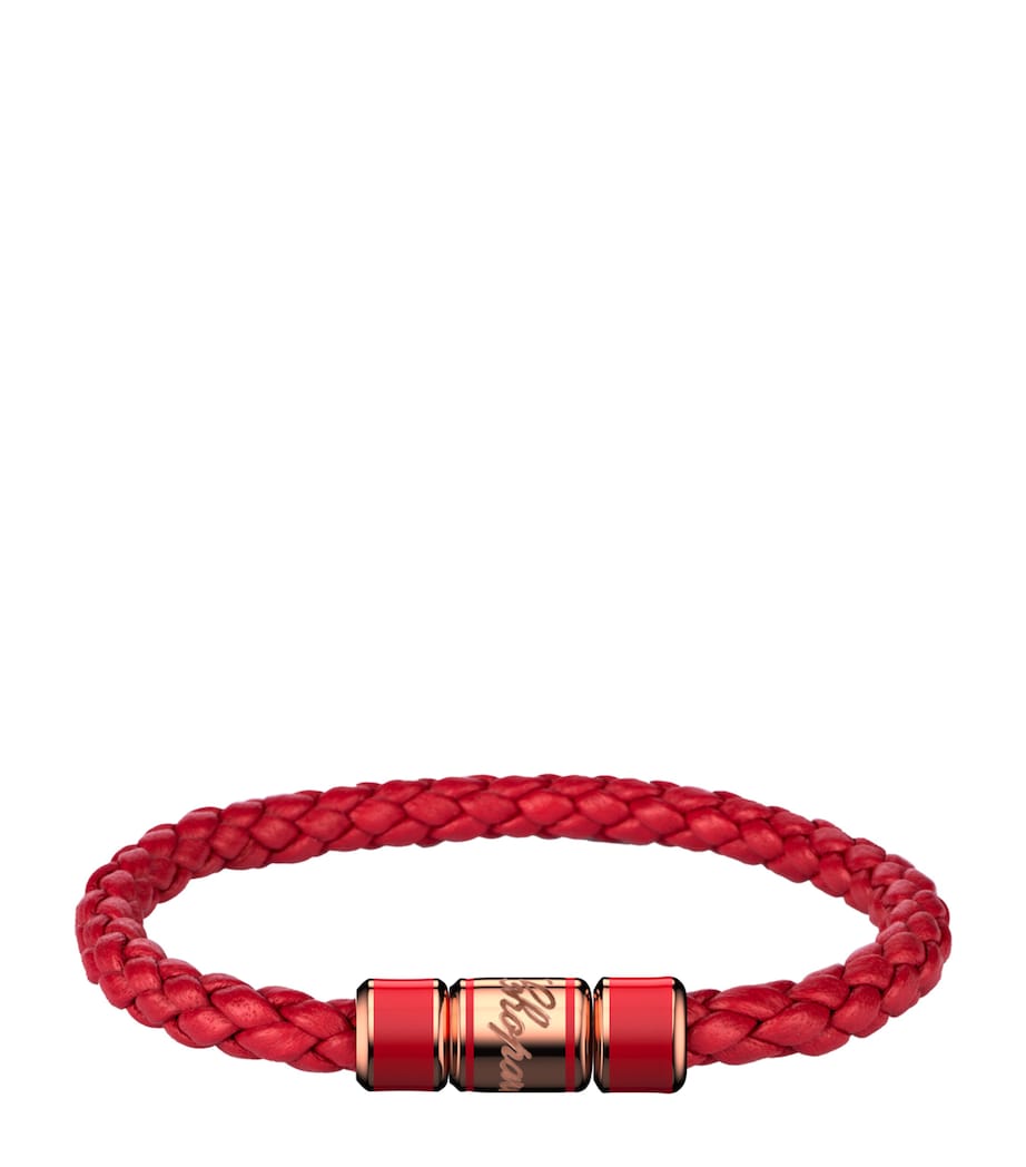 Leather Classic Racing Bracelet RED Image 1