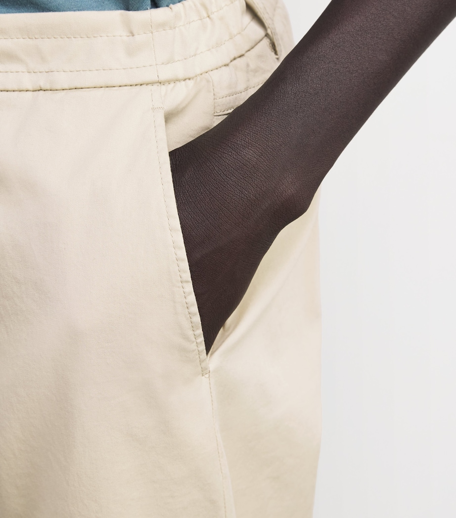 Stretch-Cotton Drawstring Trousers 701 Image 6