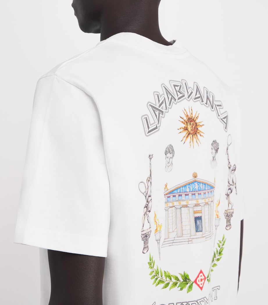 Casablanca Mens Organic Cotton Temple du Sport T-Shirt Le Temple Du Sport Image 6