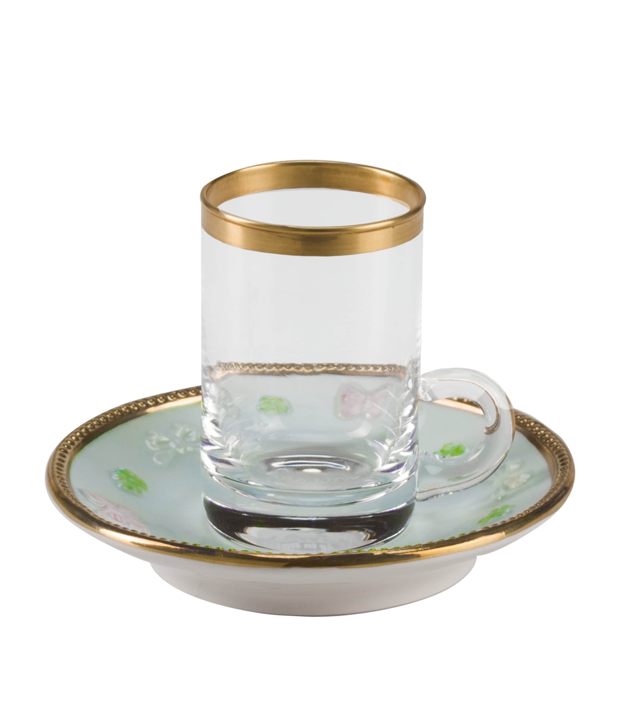 VILLARI Blooming Butterfly Teacup and Saucer | Dining | Tableware | Tea Cups & Saucers | Designers | Villari