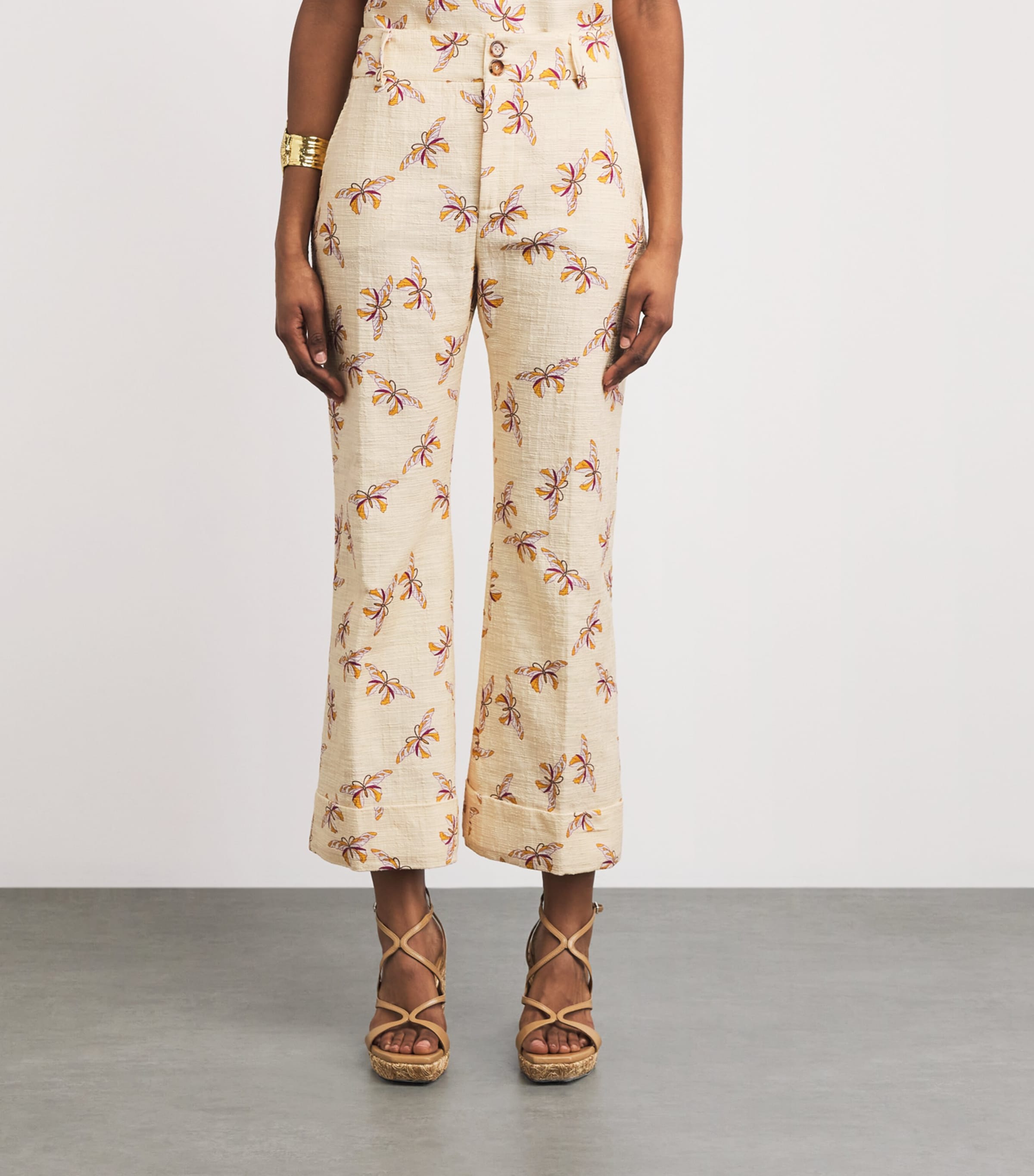 La Doublej Womens Farfalla Hendrix Flared Trousers Farfalla Image 4