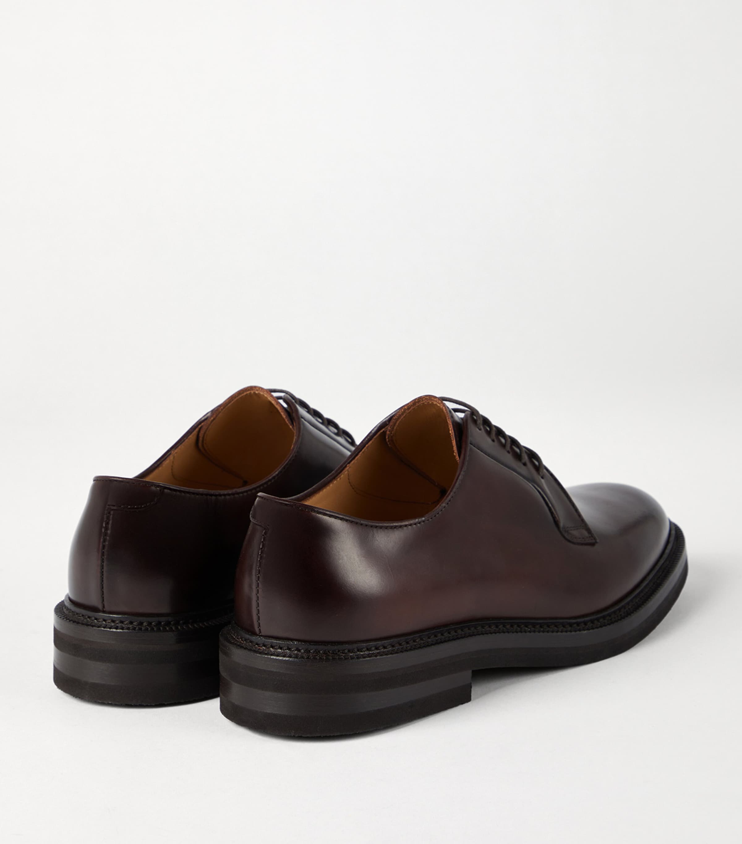 Aged Calfskin Derby Shoes C8033 Image 3