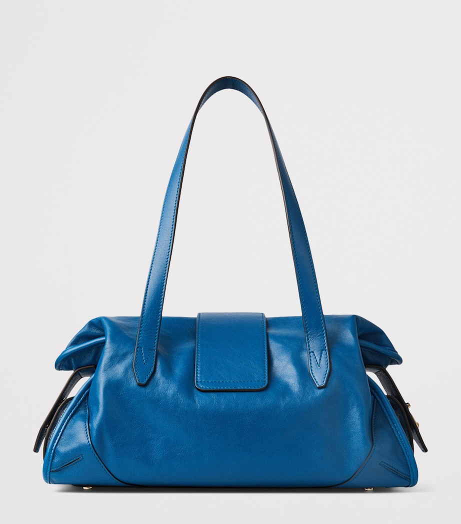 Jimmy Choo Leather Bar Holdall Bag Lagoon/shiny Gold Image 2