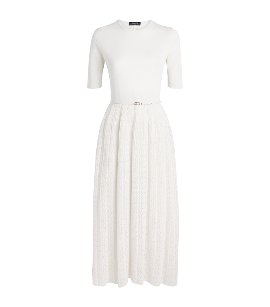 Fabiana Filippi Womens Knitted Midi Dress Burro Image 1