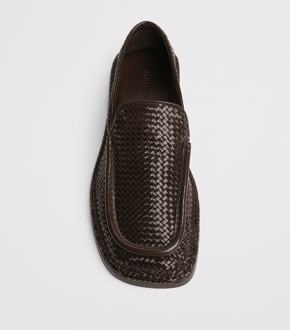 Leather Woven Daddy Loafers 2113 Image 5