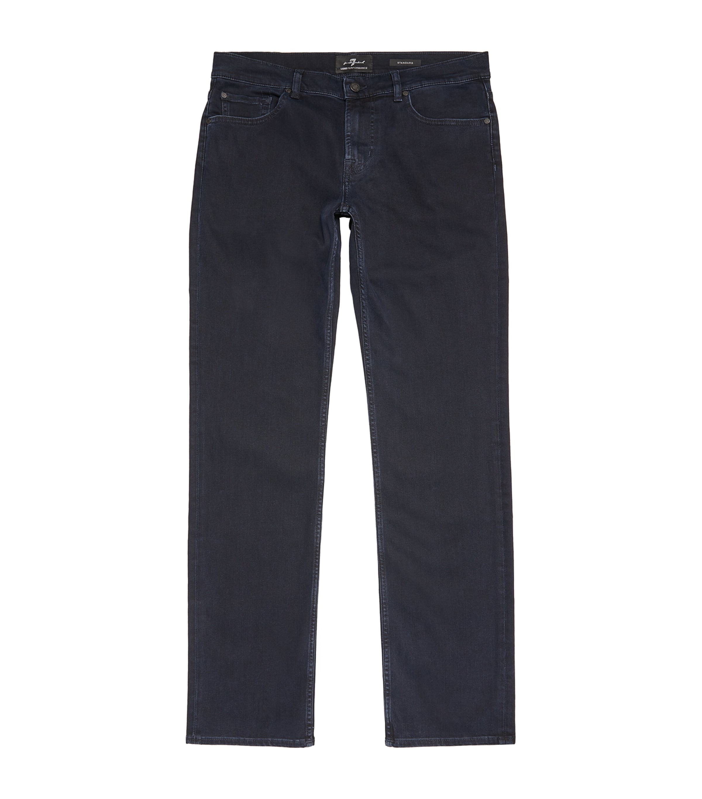 7 For All Mankind Standard Straight Jeans In Navy