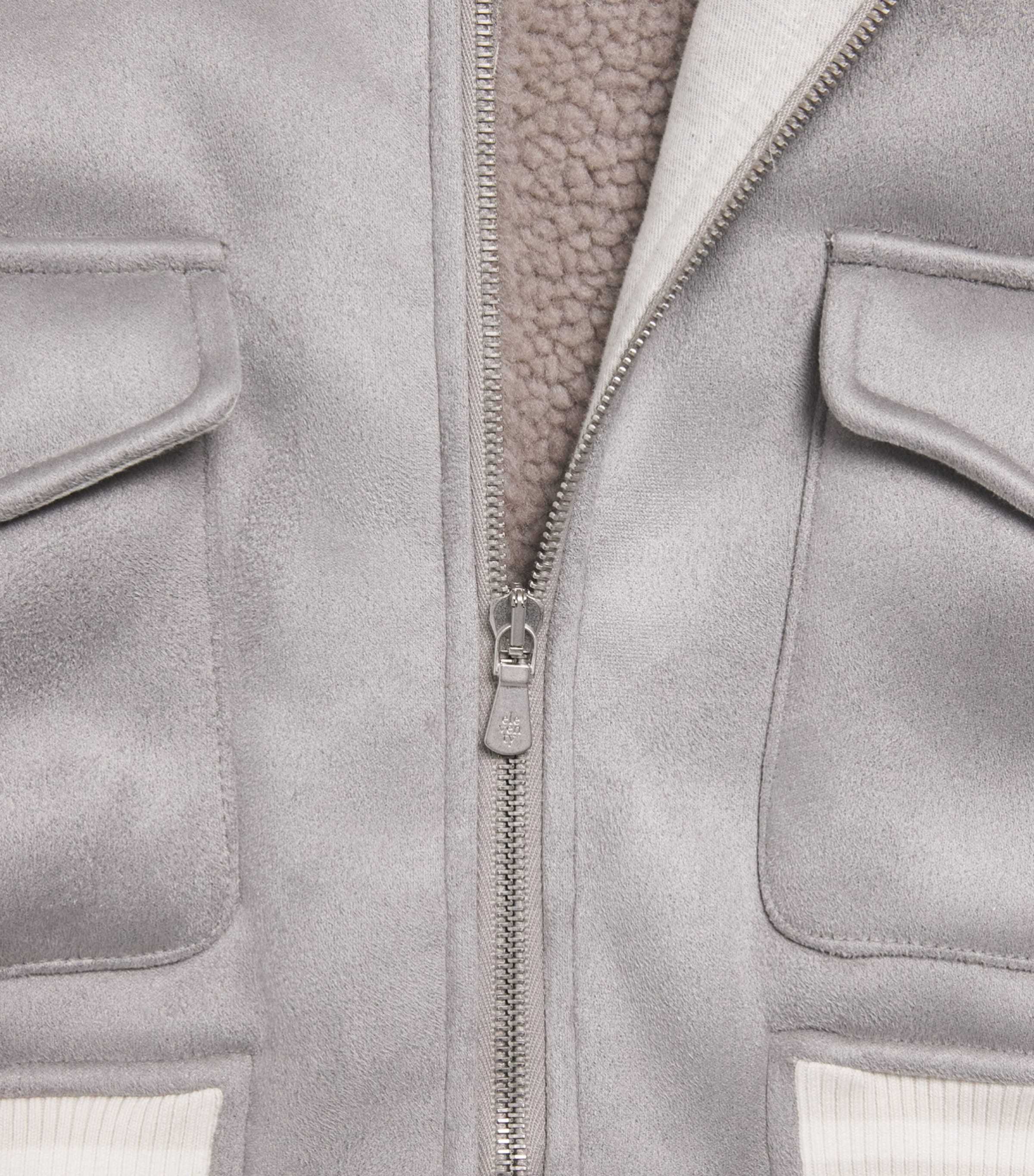 Eleventy Kids Collared Bomber Jacket (2-16 Years) Grey Image 3