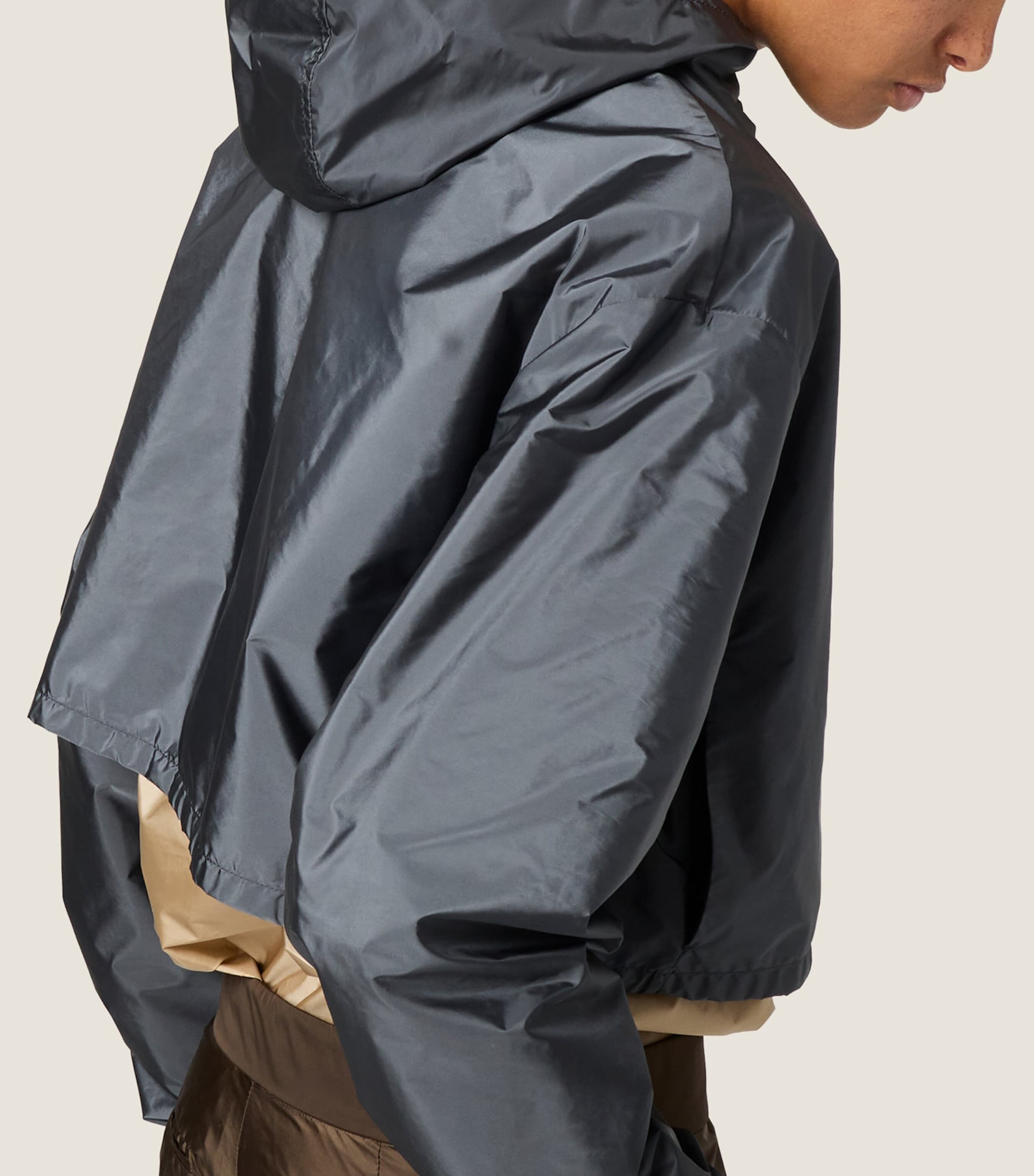Miu Miu Womens Technical Windbreaker Jacket Grey Image 5