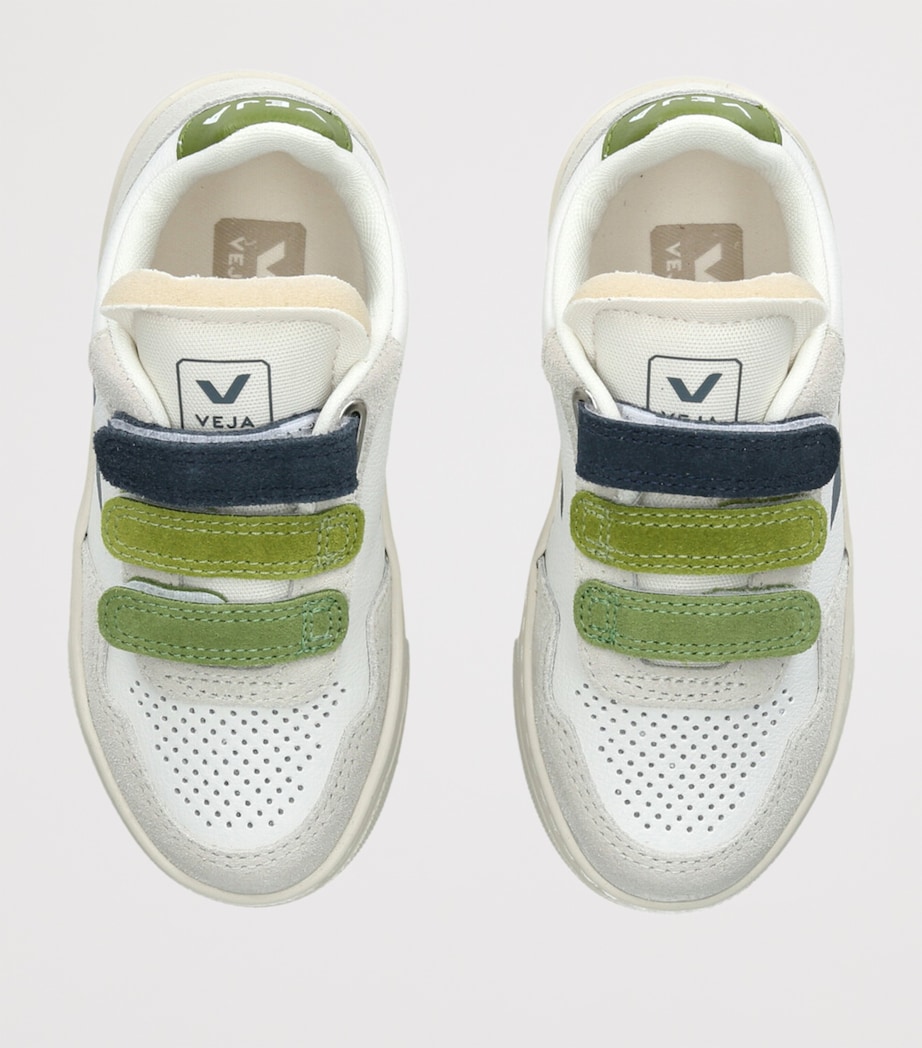 Leather V-90 Sneakers GREEN COMB Image 4