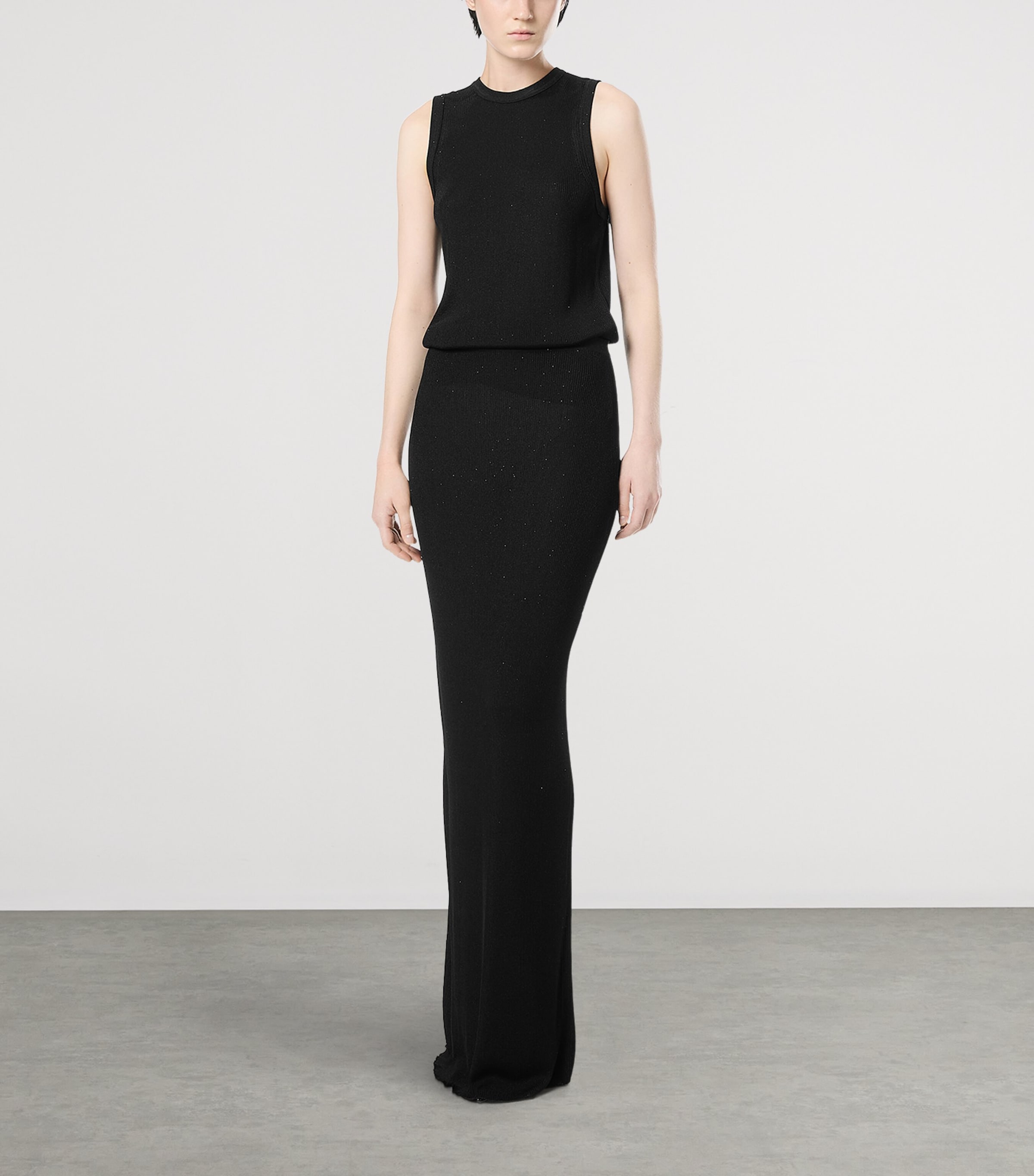 TOM FORD Womens Micro-Sequin Knitted Maxi Skirt Naa Image 2