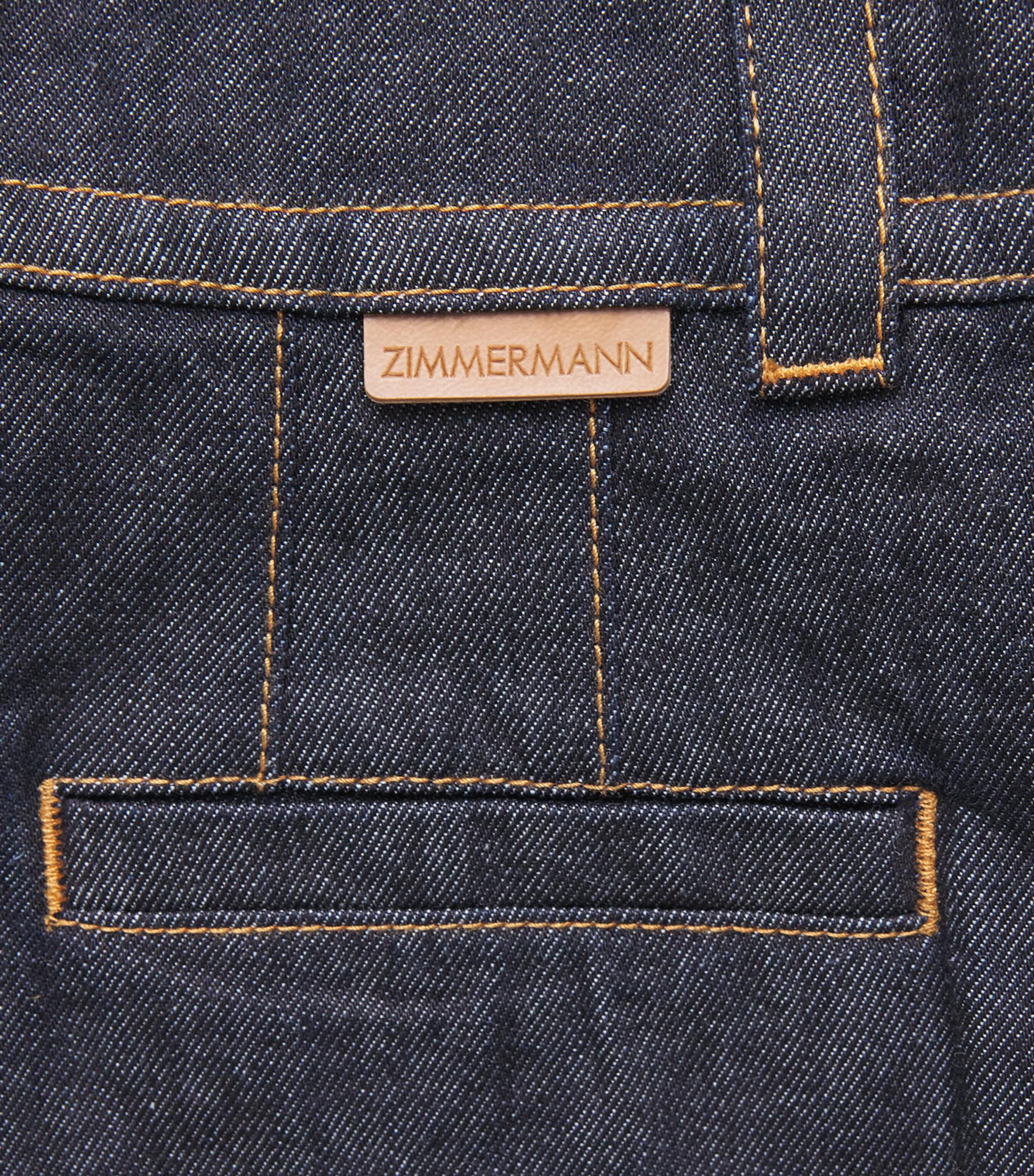 Zimmermann Womens Valiant Flared Jeans Onyx Blue Image 6