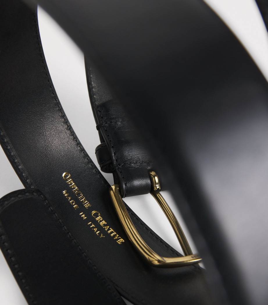 Officine Creative Leather Belt Nero Image 4