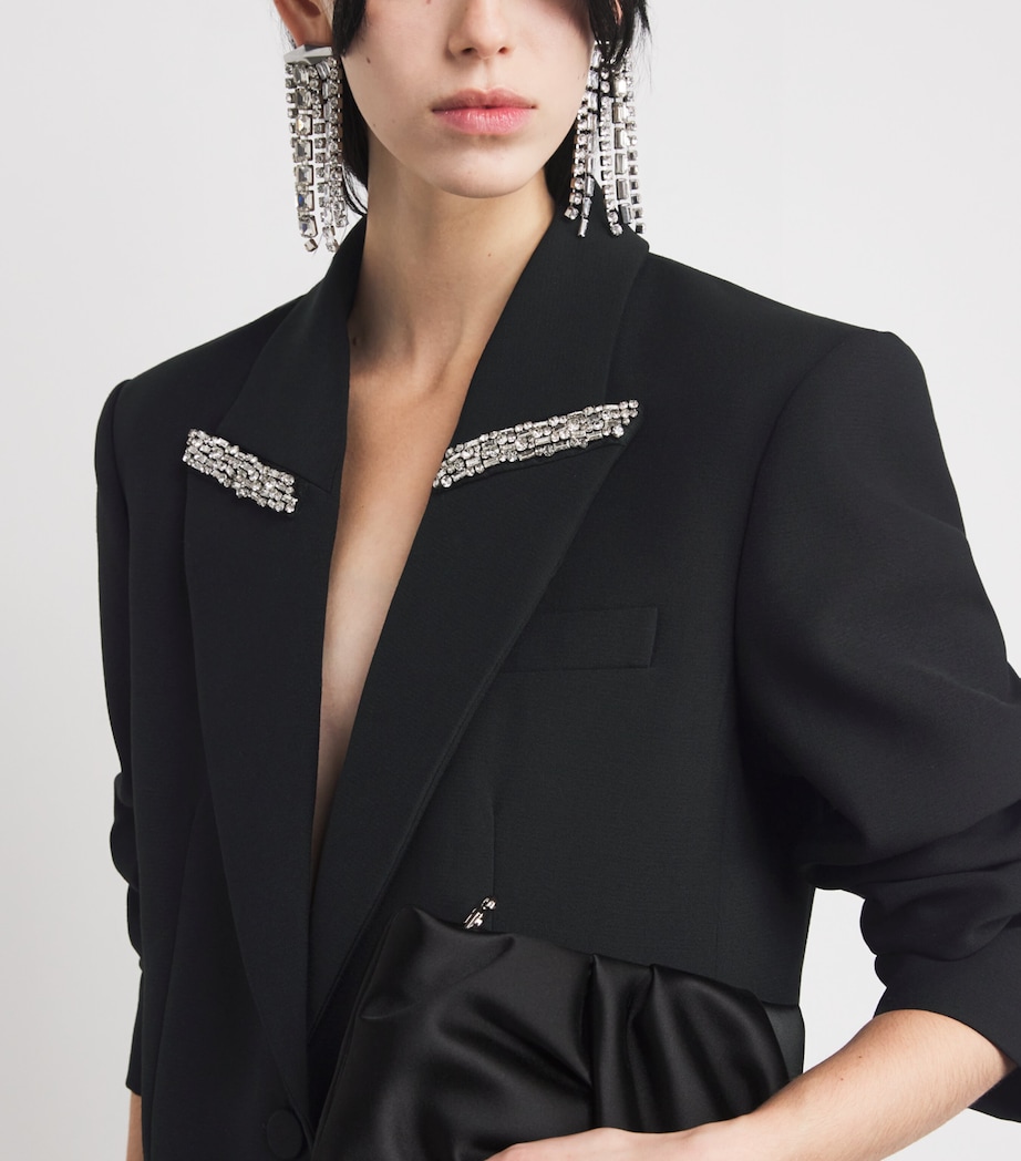 Crystal-Embellished Blazer BLACK Image 6