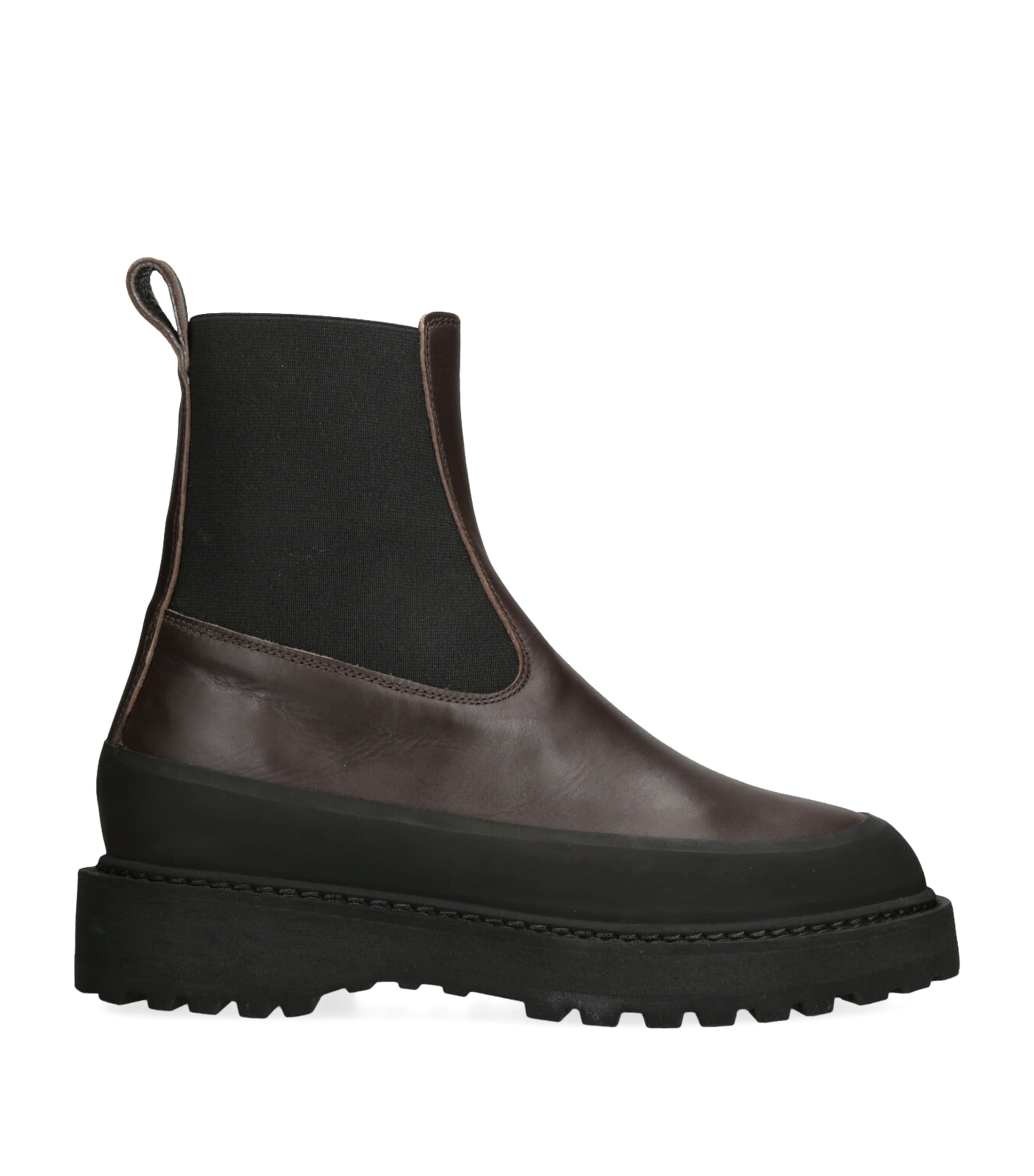 Leather Dolomite Chelsea Boots 25 DARK BROWN Image 1