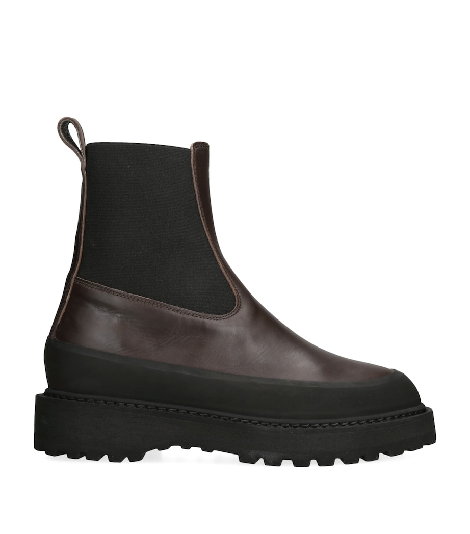 Leather Dolomite Chelsea Boots 25 DARK BROWN Image 1