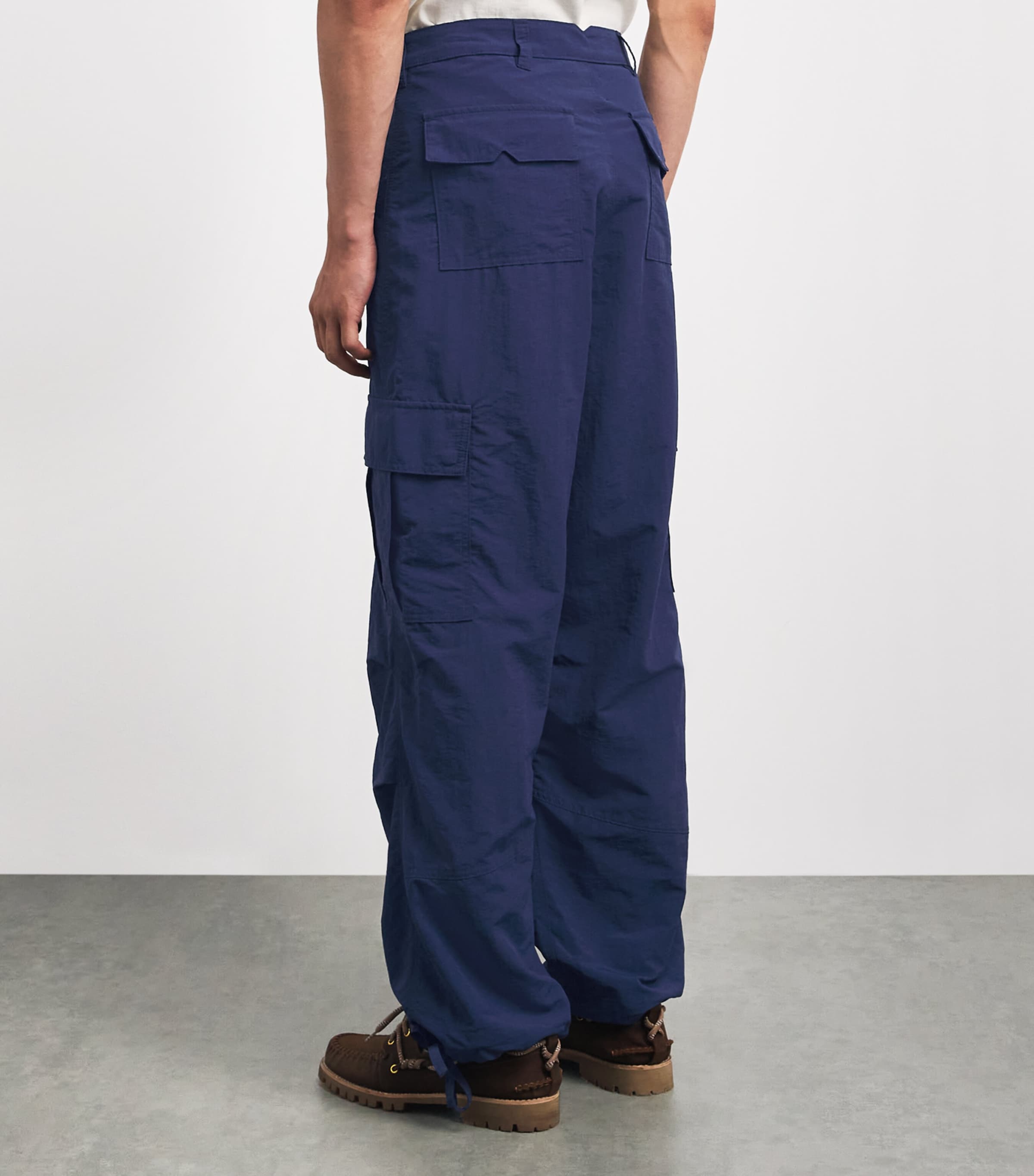 Rhude Mens Parachute Cargo Trousers Navy Image 5