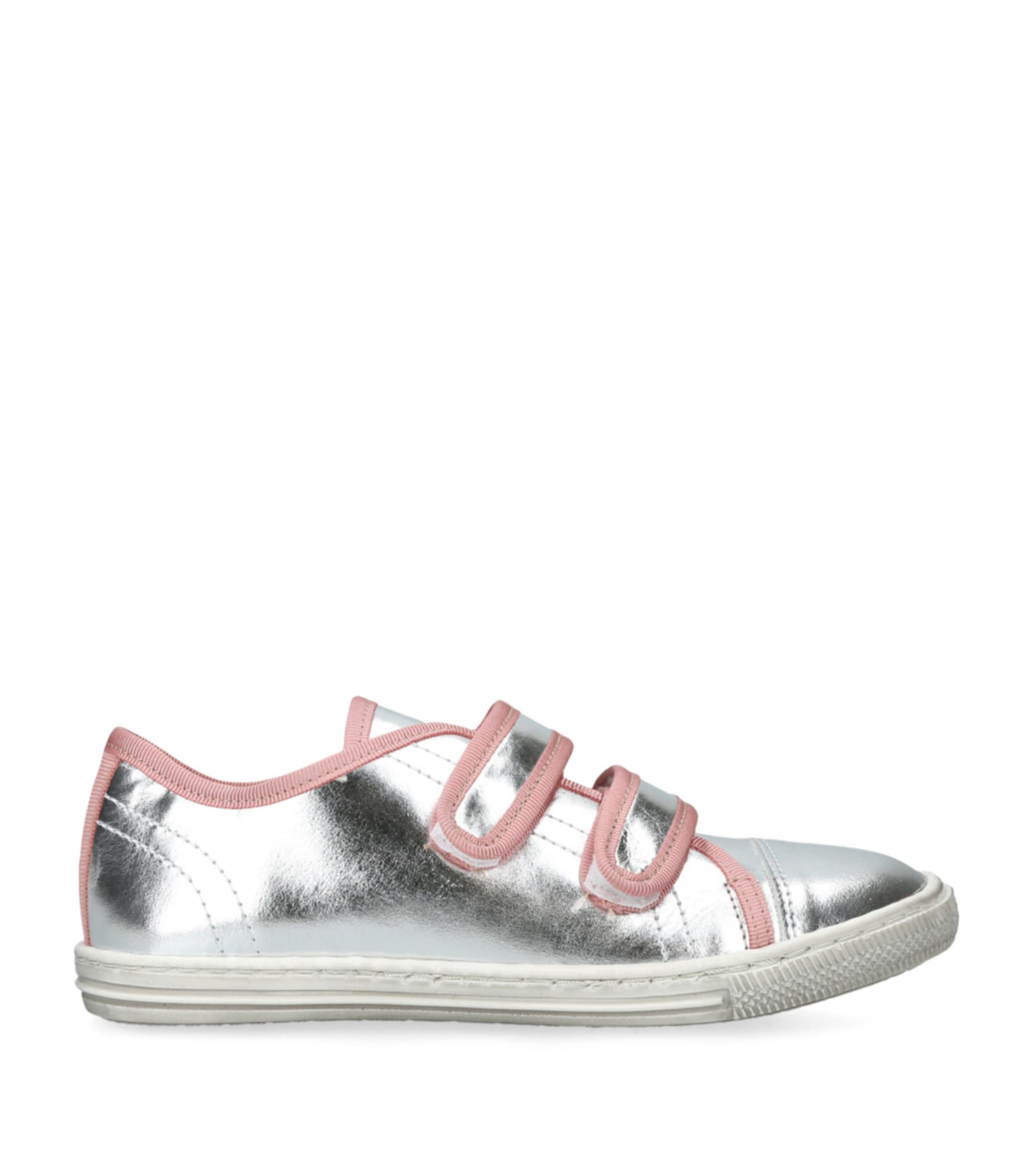 papouelli Leather Elfina Sneakers Silver Com Image 1