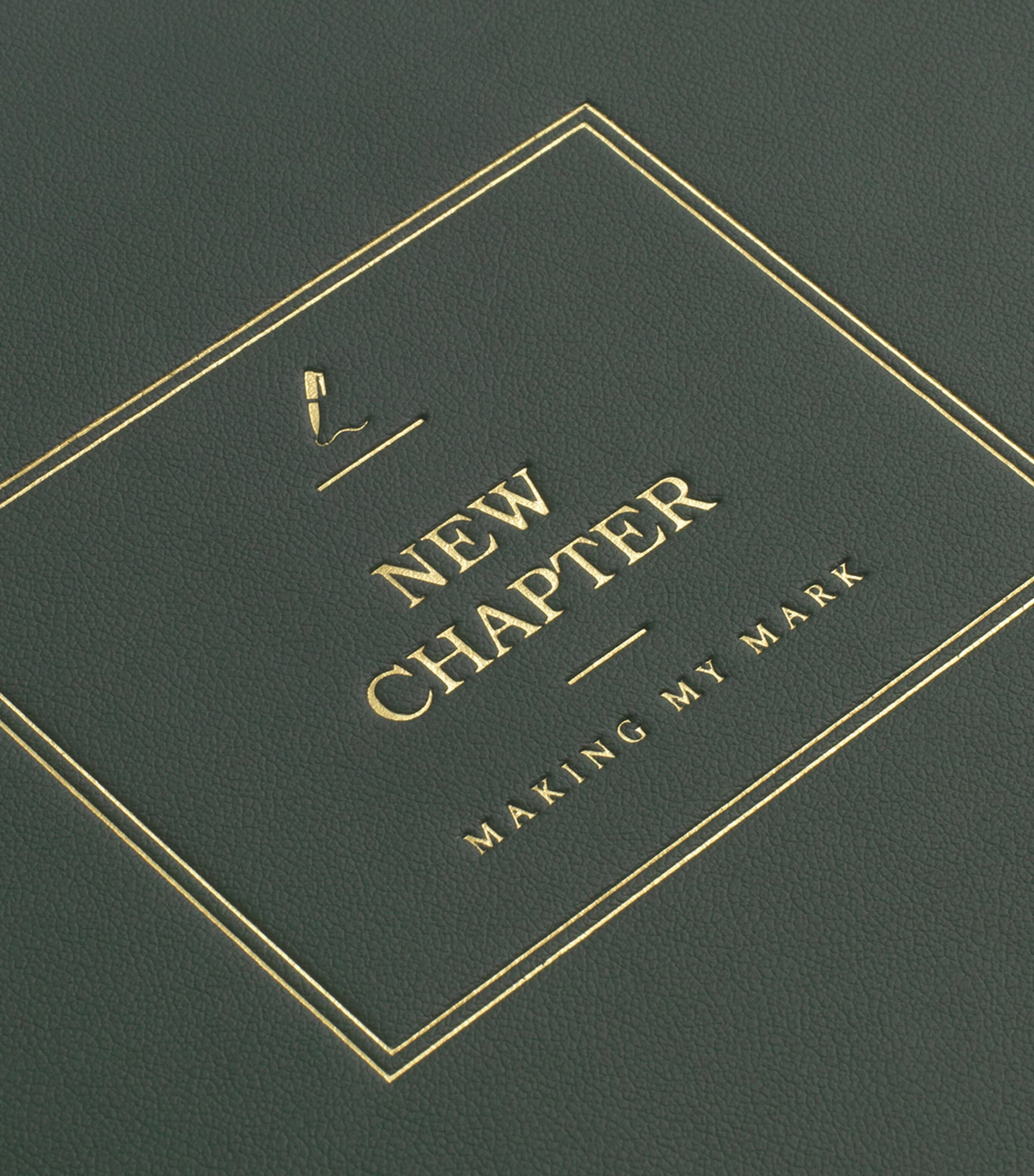 Leather New Chapter Notebook GREEN Image 2