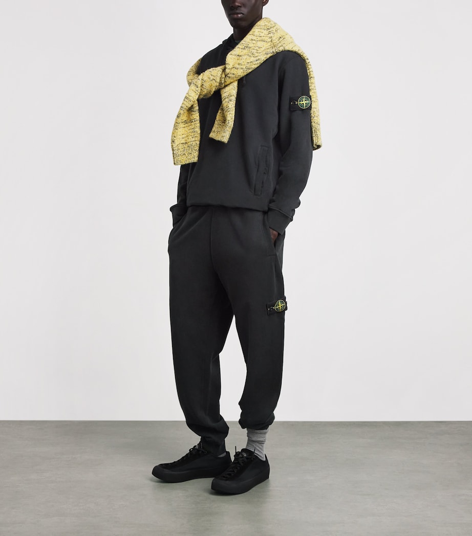 Stone Island Mens Cotton Compass Sweatpants Image 2