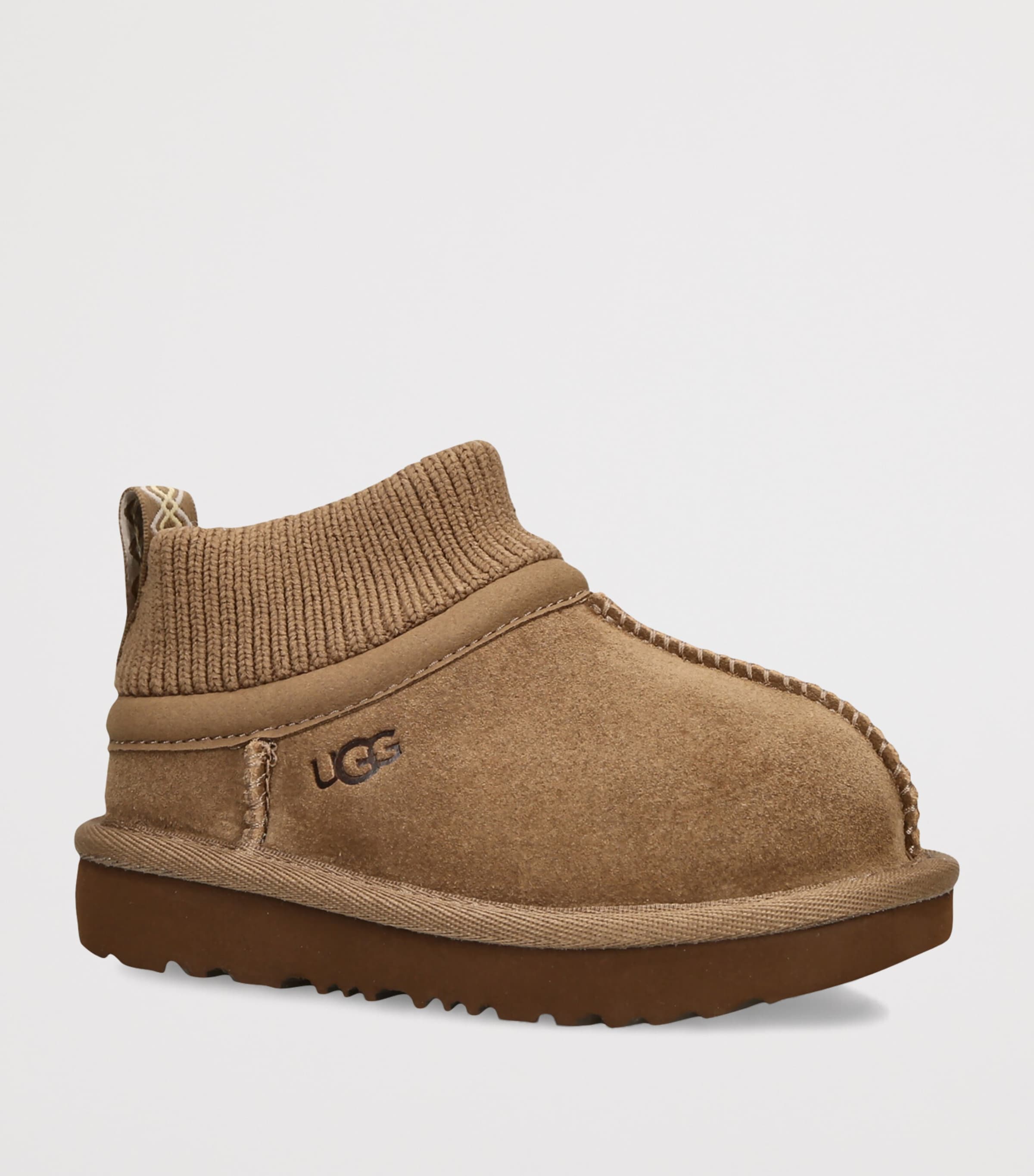 UGG Kids Suede Classic Stretch-Cuff Boots Brown Image 2