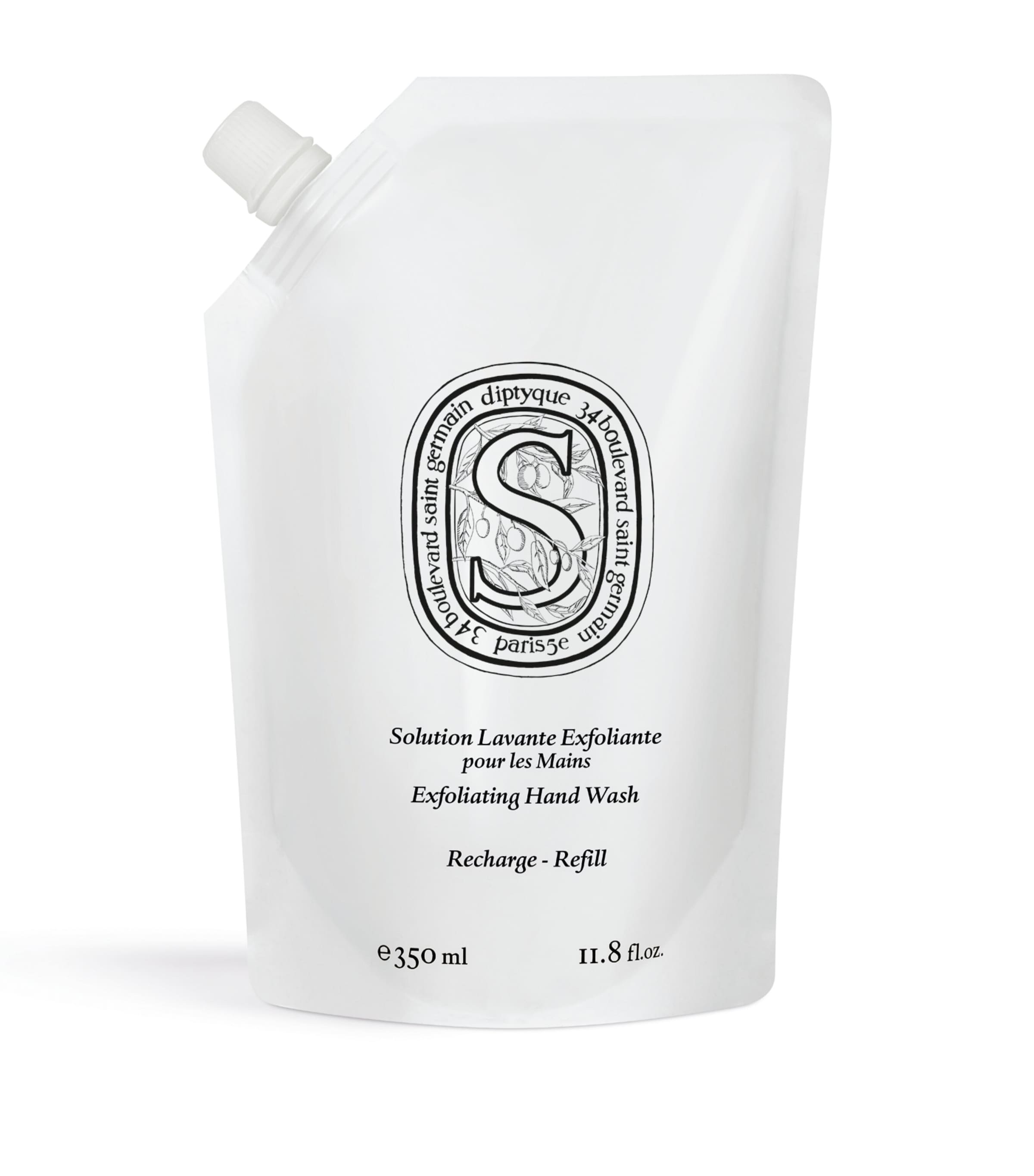 Diptyque Exfoliating Hand Wash Refill In White