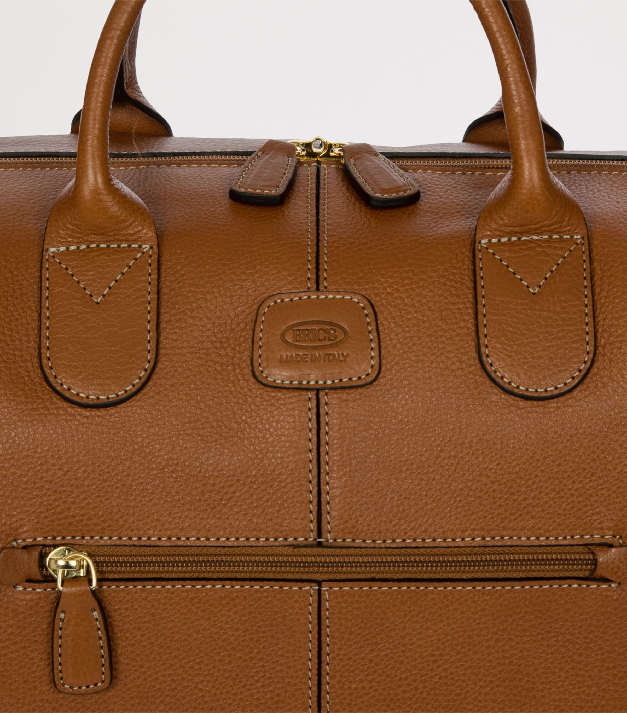 Leather Life Pelle Holdall Bag TAN Image 6