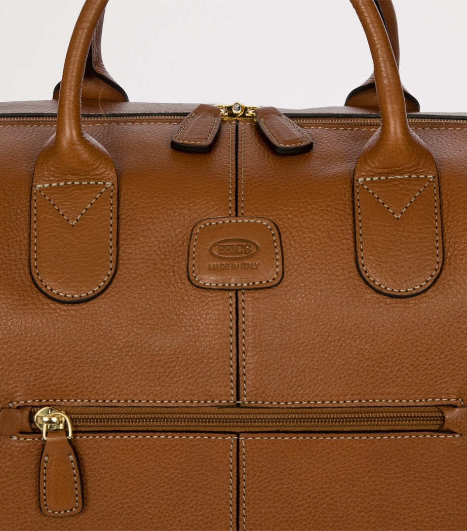 Leather Life Pelle Holdall Bag TAN Image 6