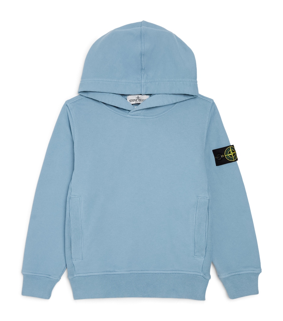 Cotton Logo Hoodie (4-14 Years) V004ASKY BLUE Image 1