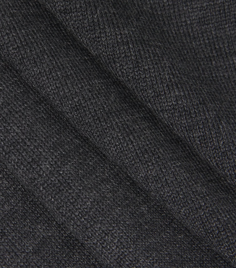 Merino Wool Hybrid Overshirt CHARCOAL Image 5