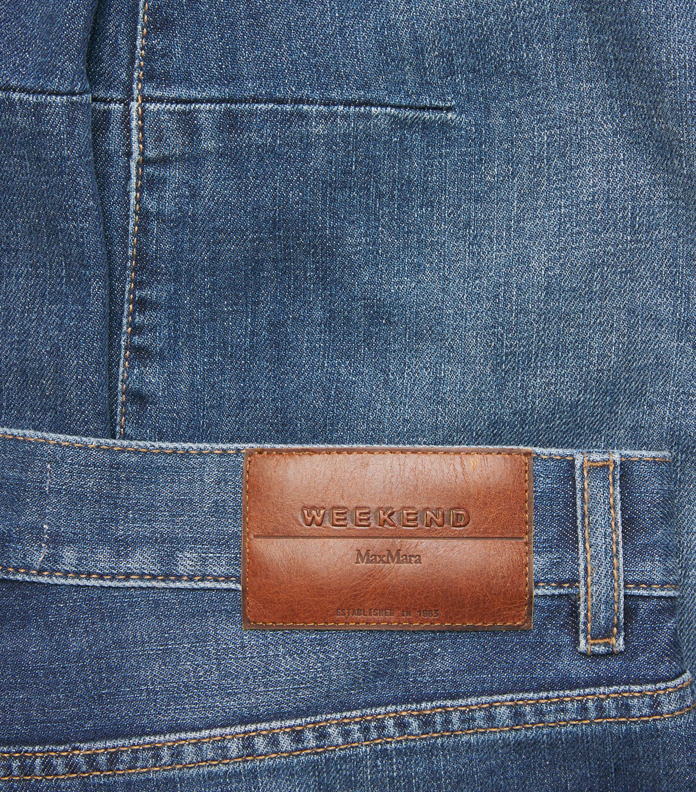 Stretch Cotton Barrel Jeans NAVY Image 5