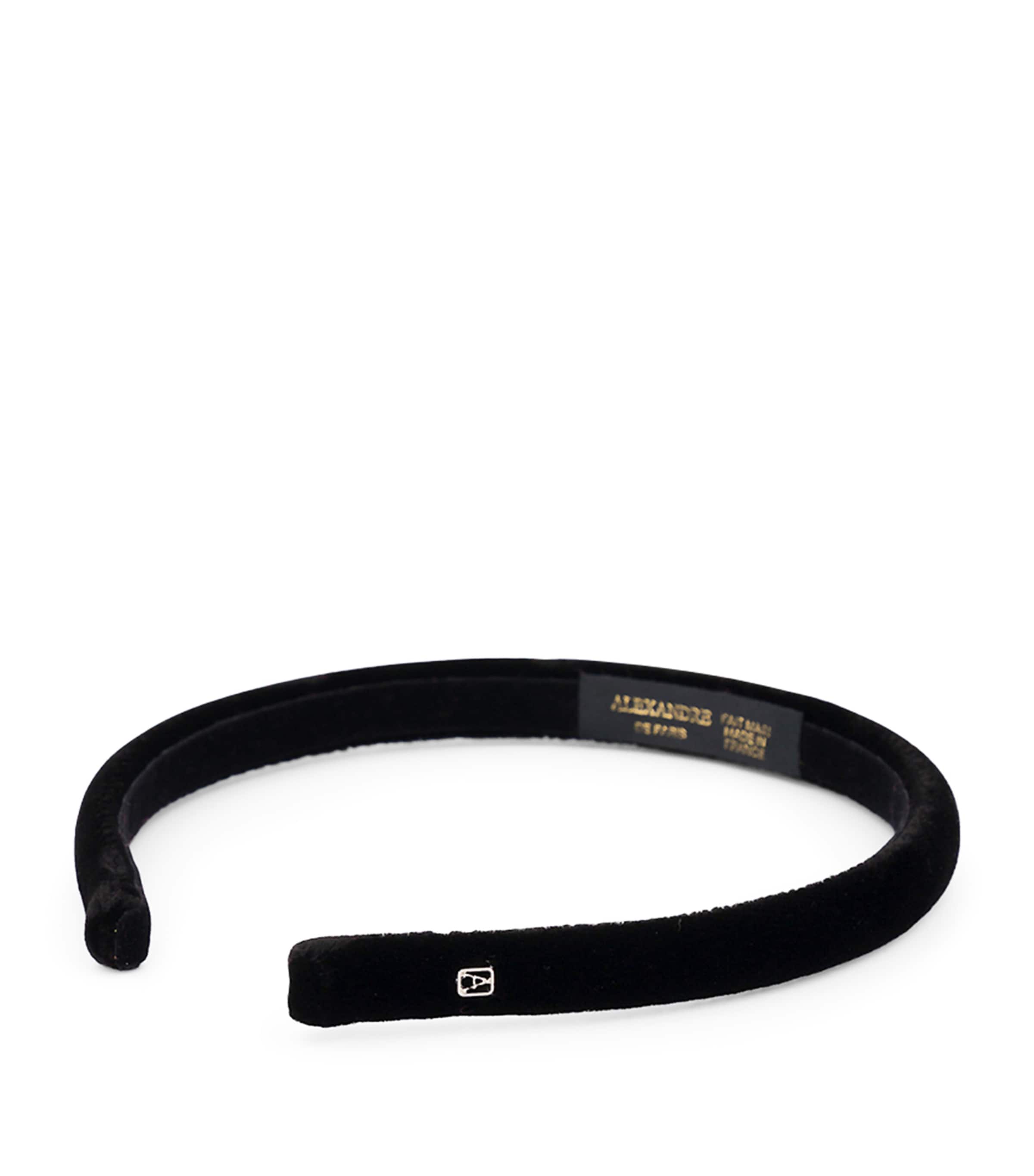 Alexandre de Paris Velvet Timeless Ella Headband N Noir Image 3