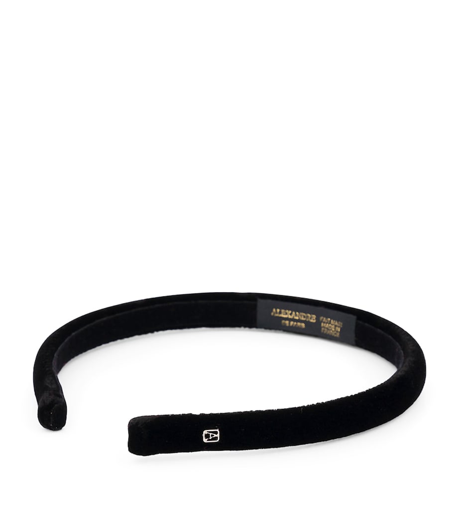 Alexandre de Paris Velvet Timeless Ella Headband N Noir Image 3