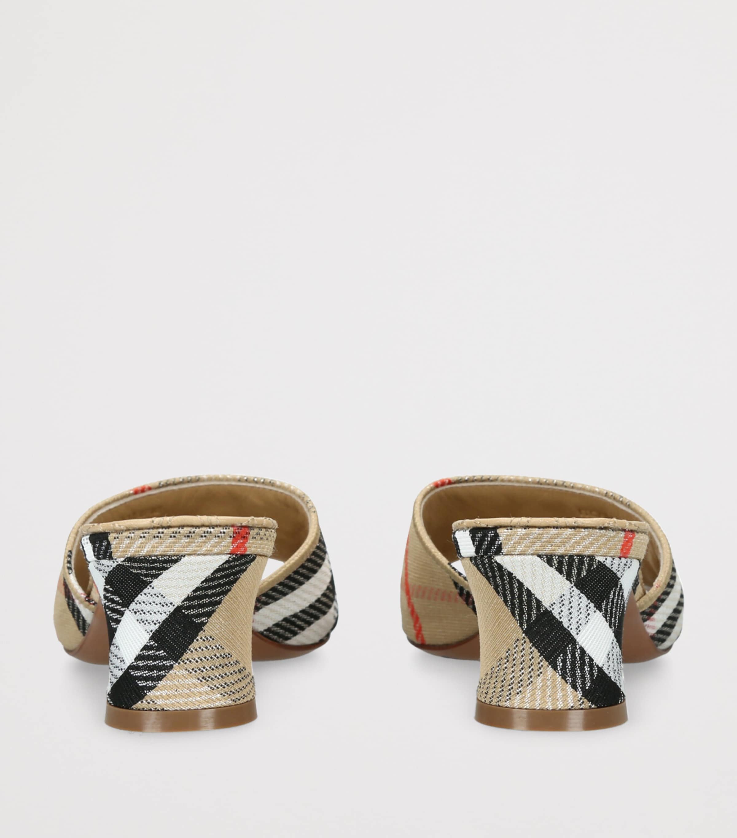 Check Sloane Mules 45 BEIGE COMB Image 2