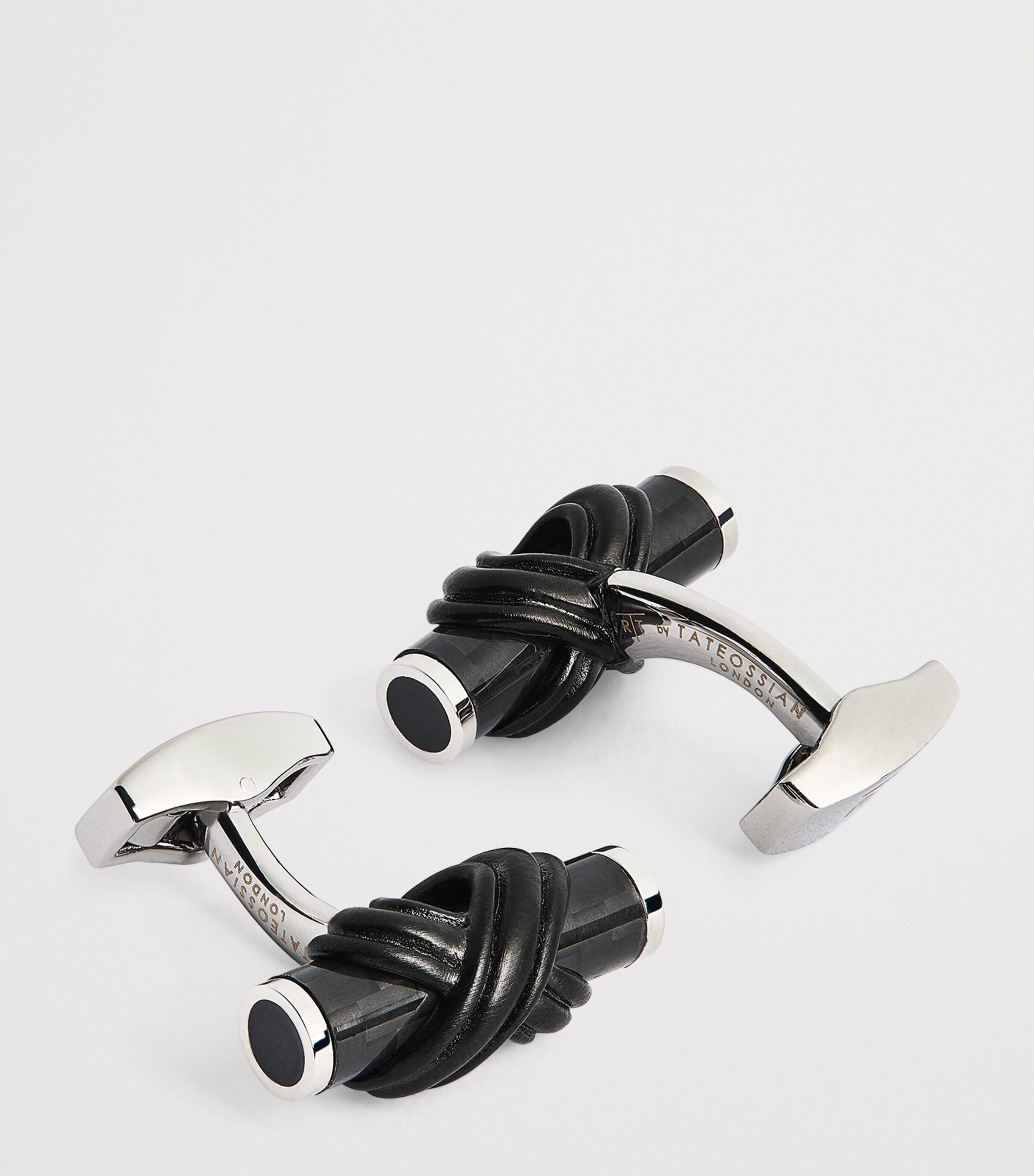 Knot Cufflinks BLACK Image 6
