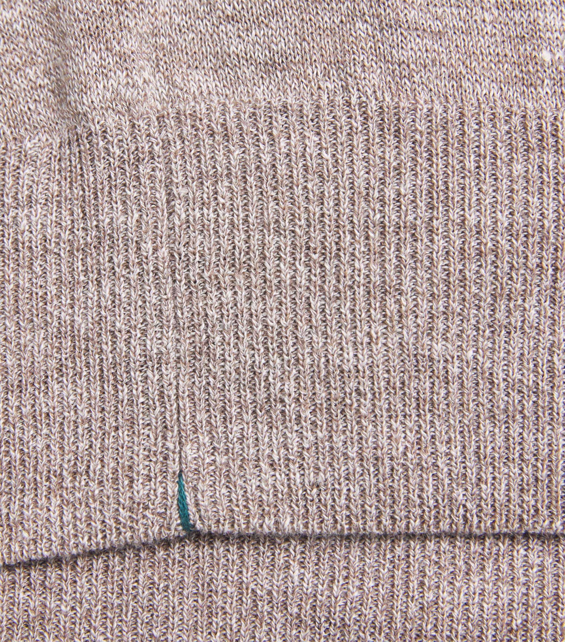 Fioroni Cashmere Mens Linen-Cotton T-Shirt Tortora Image 6