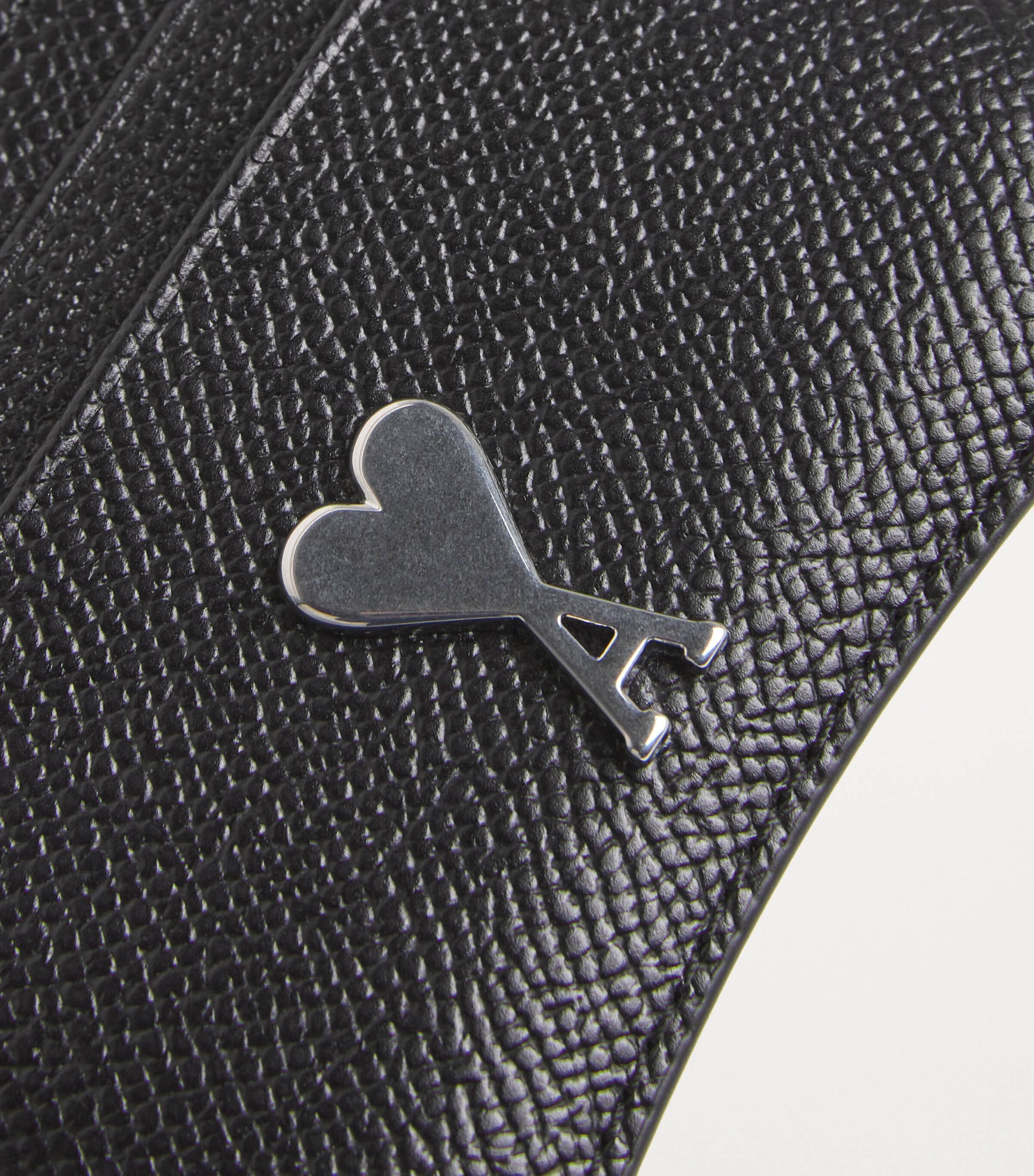 AMI Paris Grained Leather Paris Card Holder | Men Accessories | Cardholders | Designers | Ami Paris AMI Paris Grained Leather Paris Card Holder | Men Accessories | Cardholders | Designers | Ami Paris