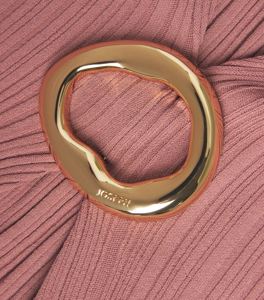 Joseph Womens Plissé Kenit Top Musk Image 6