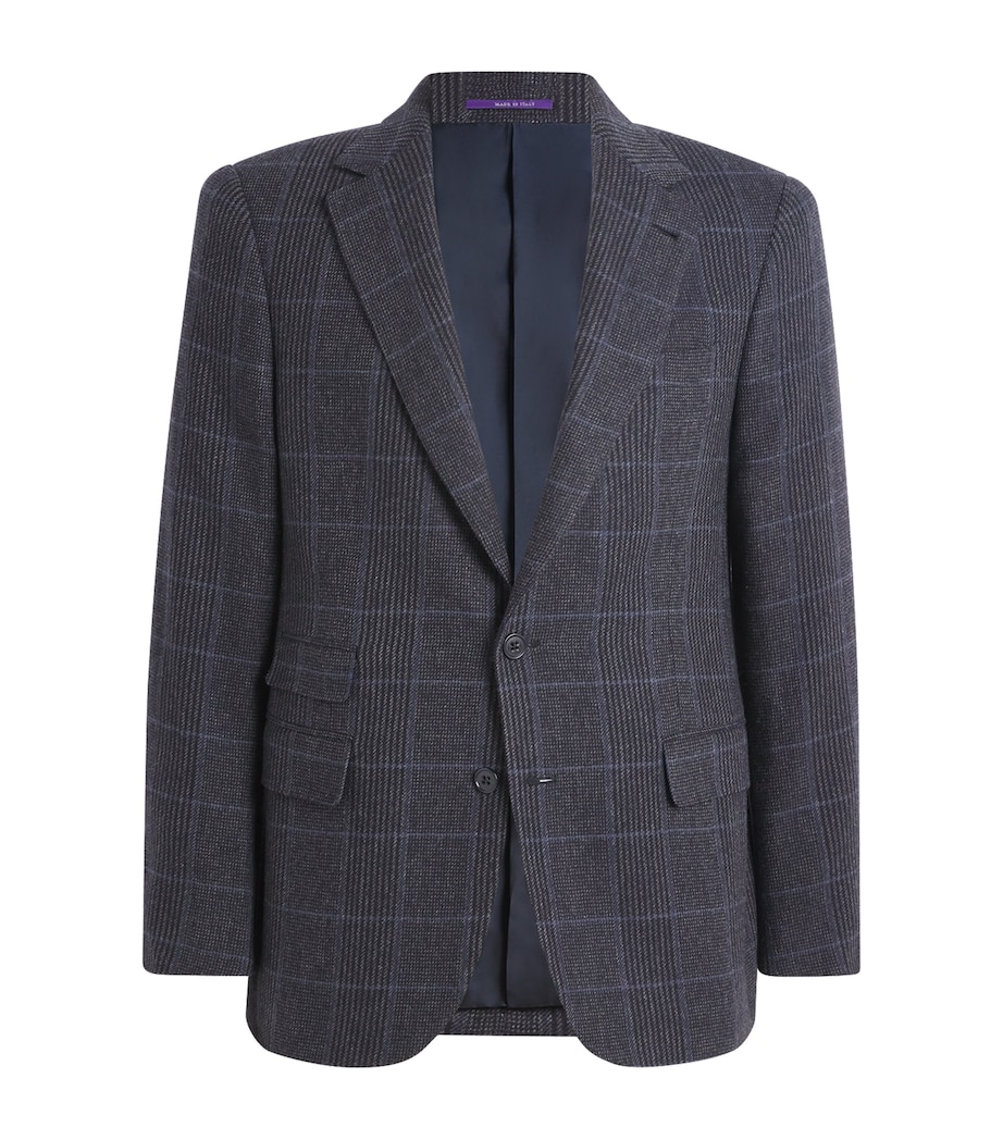 Cashmere Check Gregory Blazer MED GREY/NAVY RYL BL Image 1