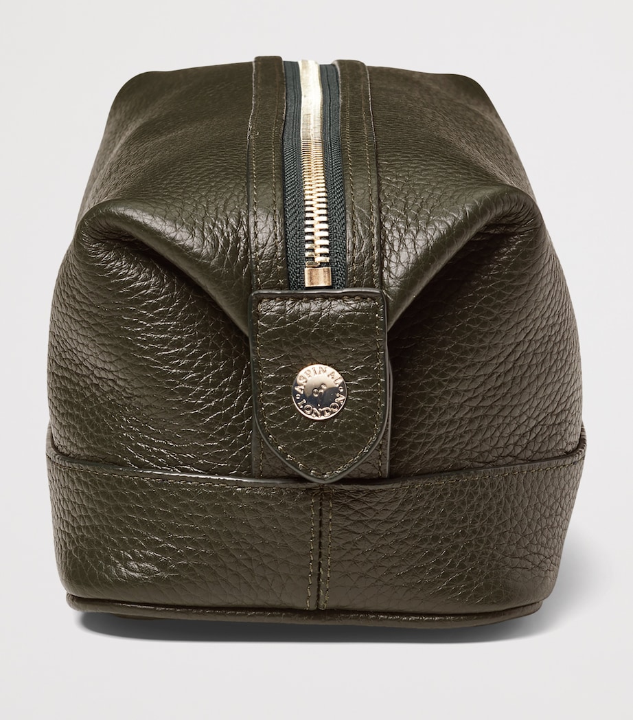Aspinal Of London Leather Wash Bag Evergreen Image 3
