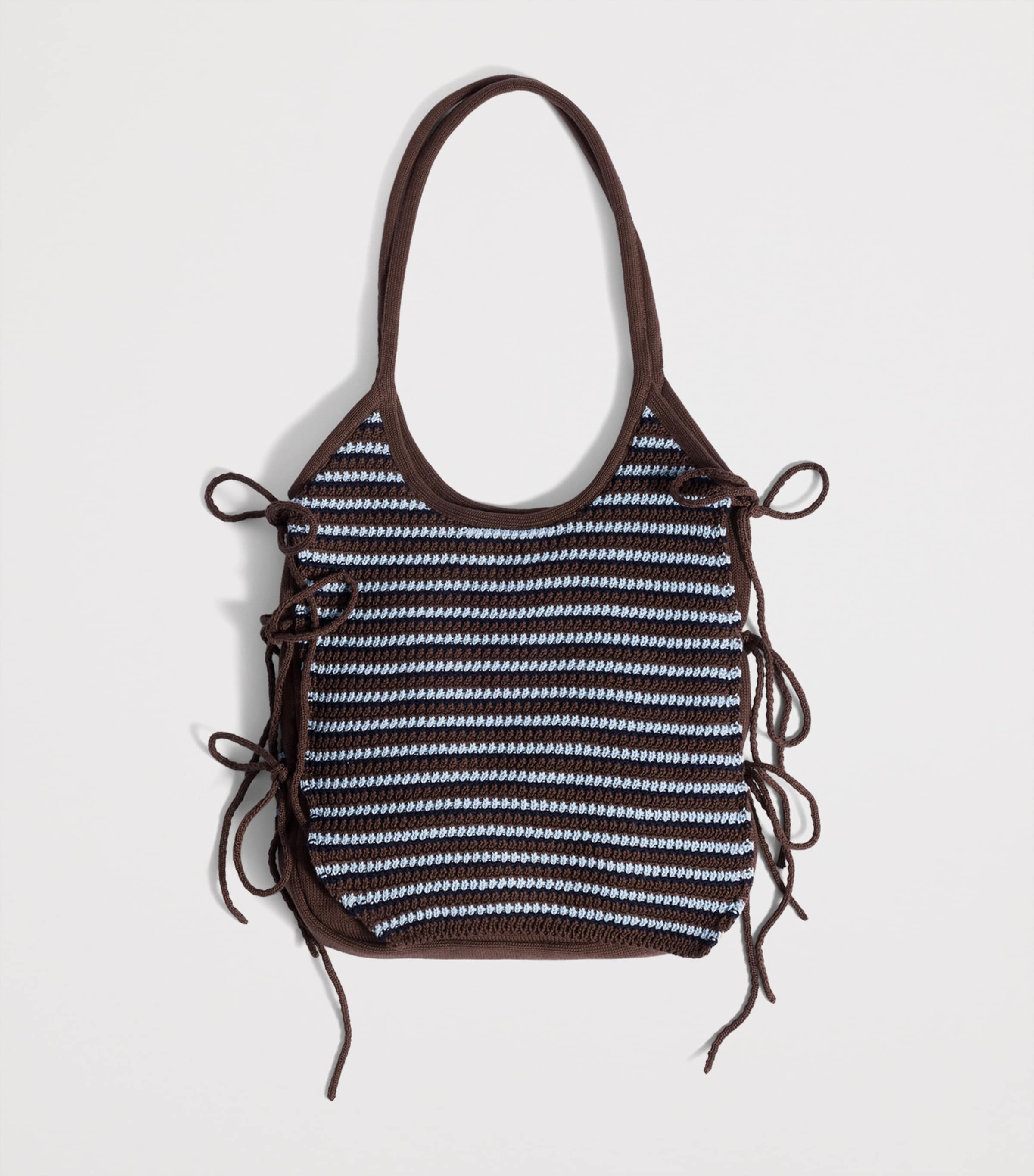 Miu Miu Crochet Ivy Tote Bag Brown Image 3